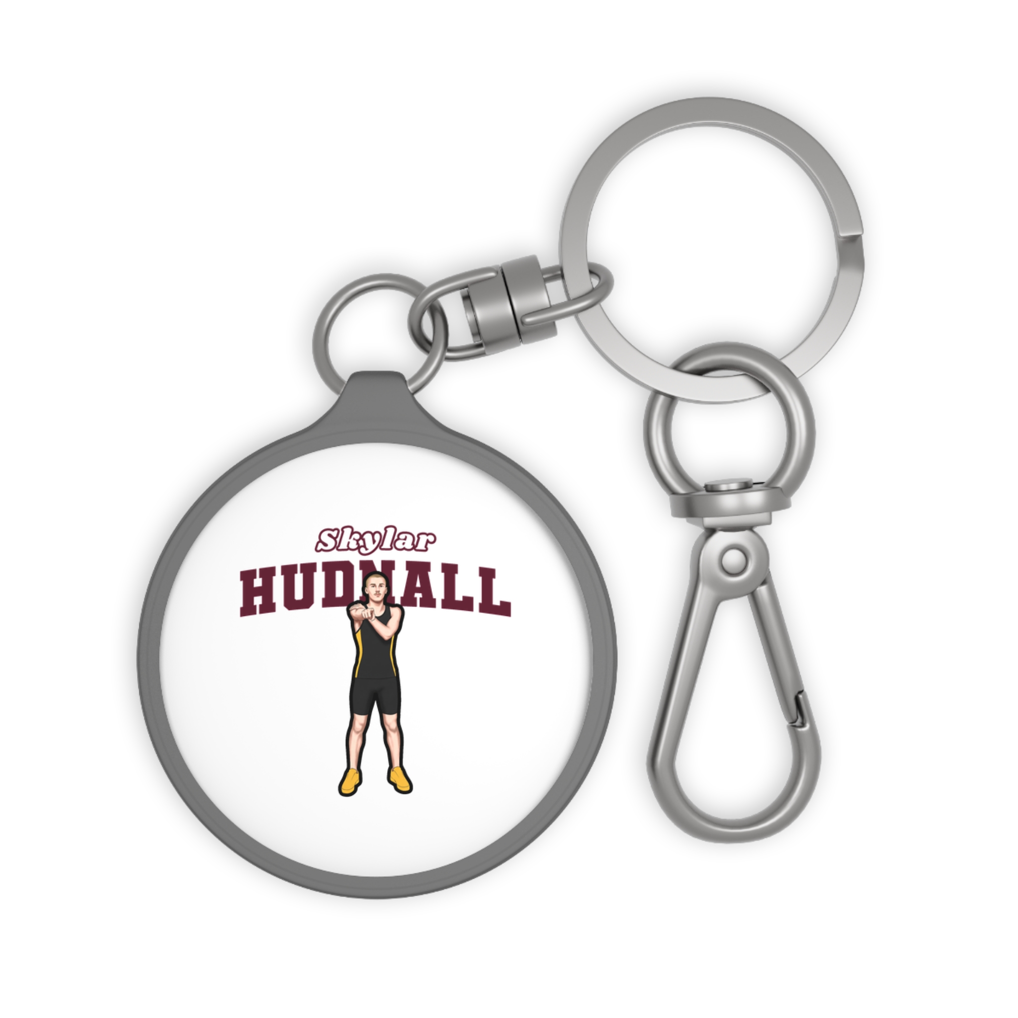 Keychain — character_name_arch in Grey