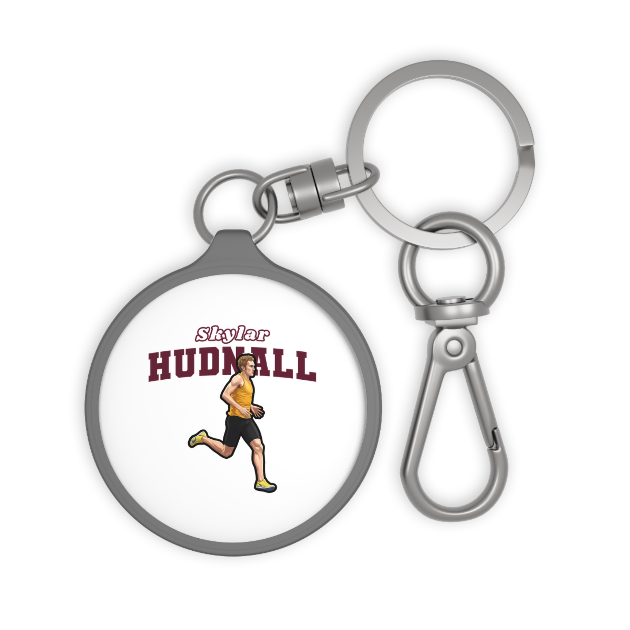 Keychain — character_name_arch in Grey