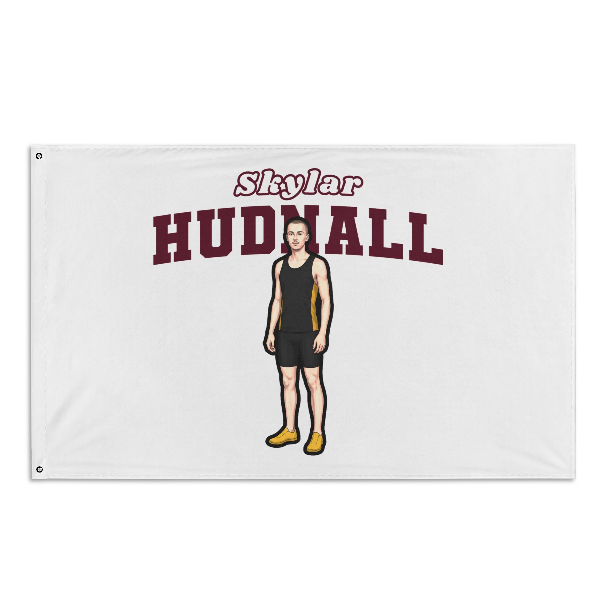 Flag (35 × 56 in) — character_name_arch in Classic