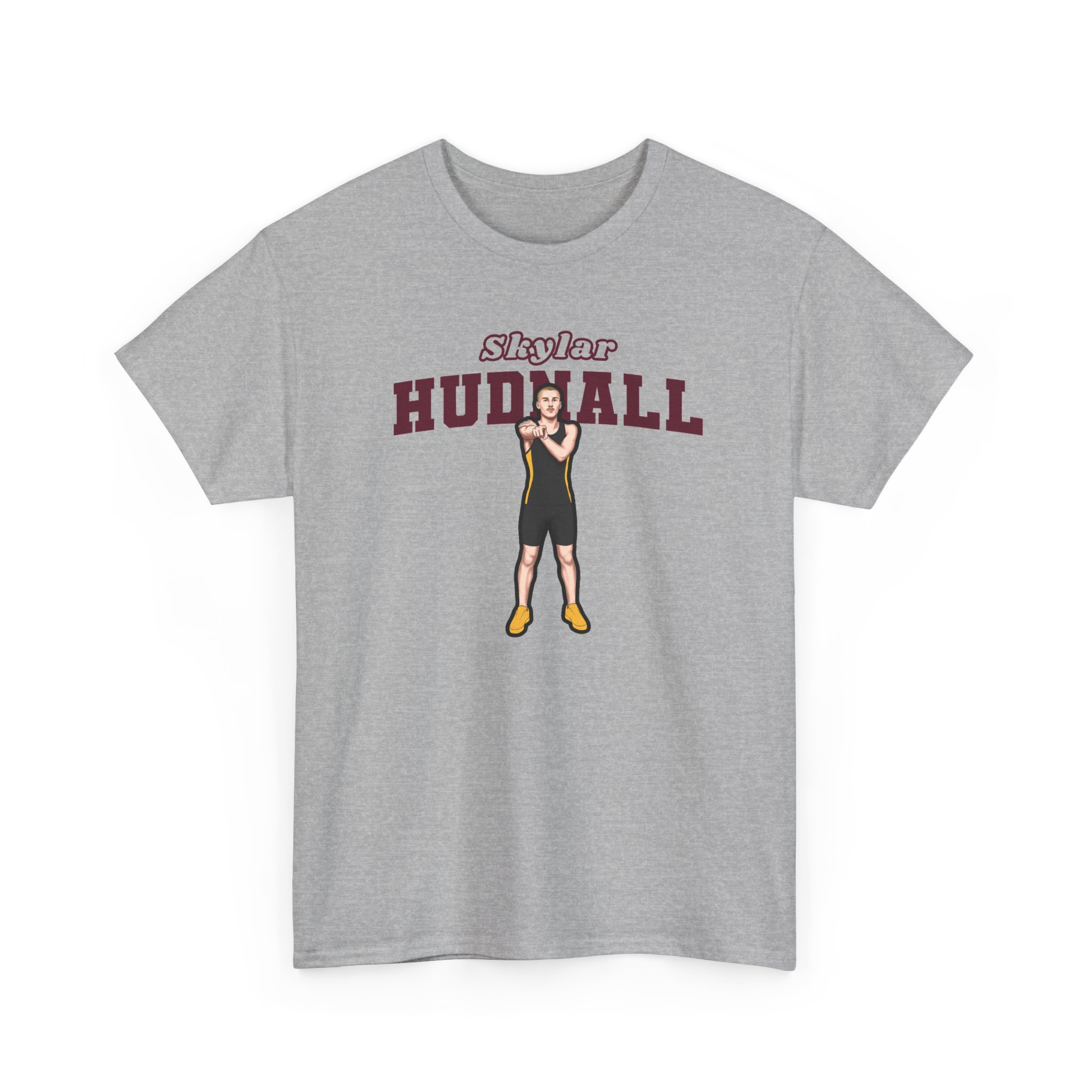 Tee — character_name_arch in Grey