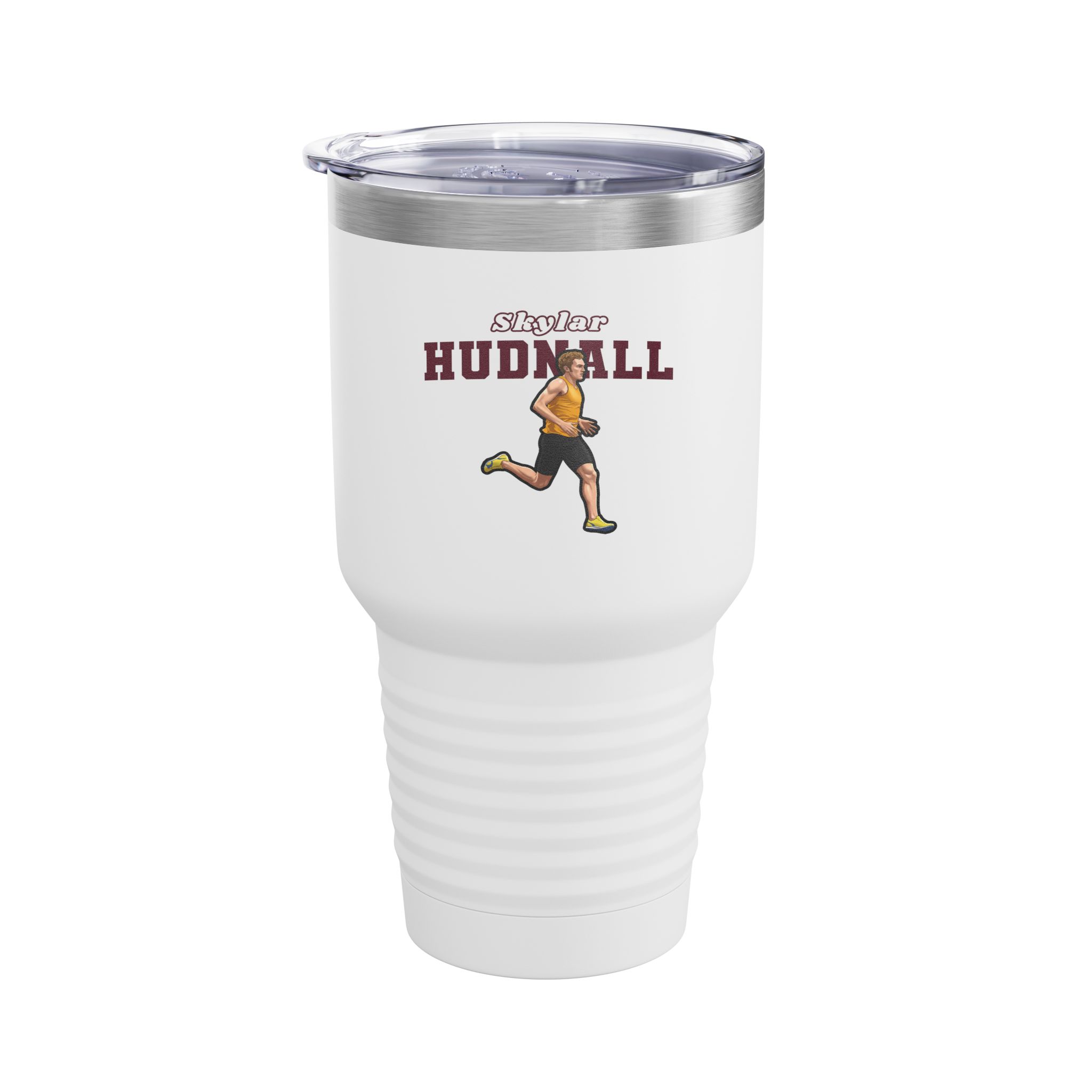 30oz Tumbler — character_name_arch in White