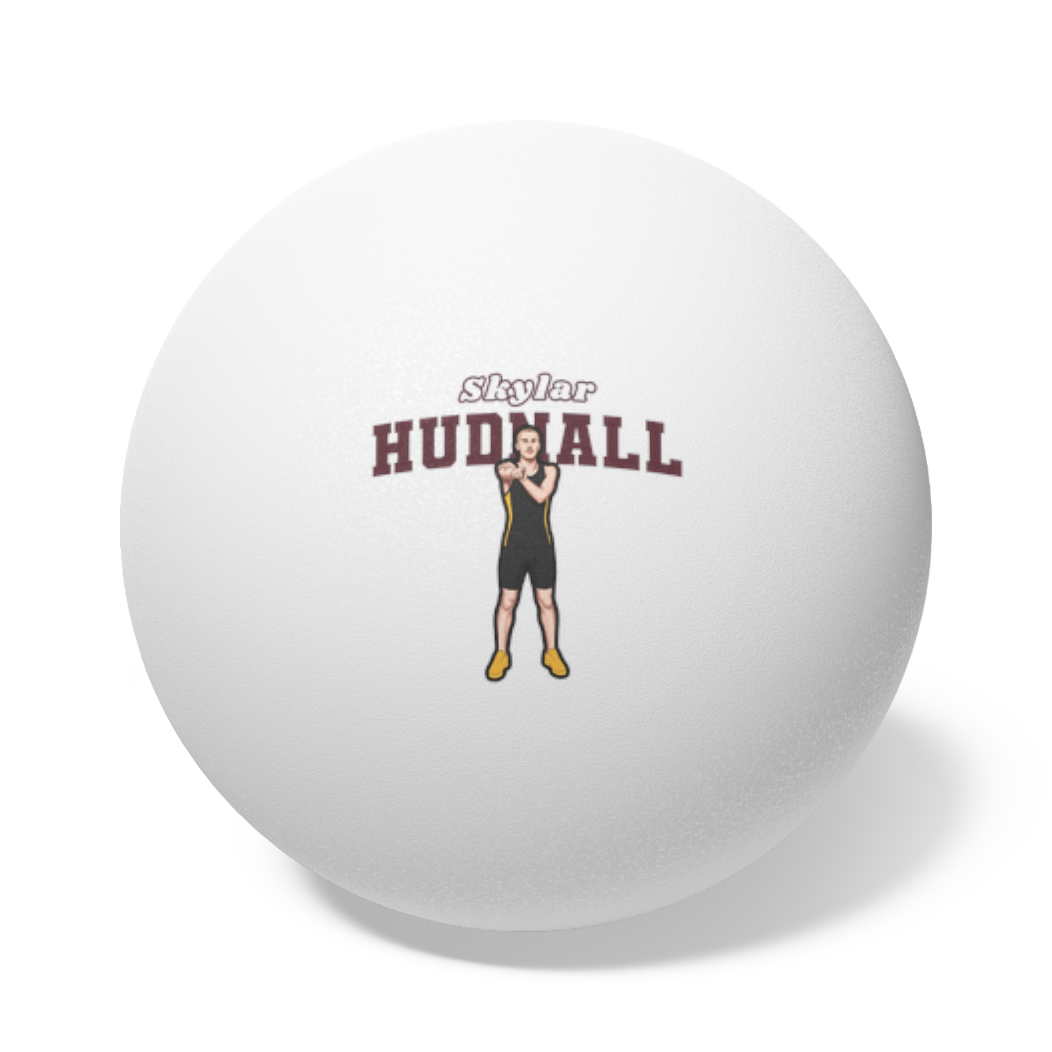 Ping Pong Balls, 6 pcs — character_name_arch in White