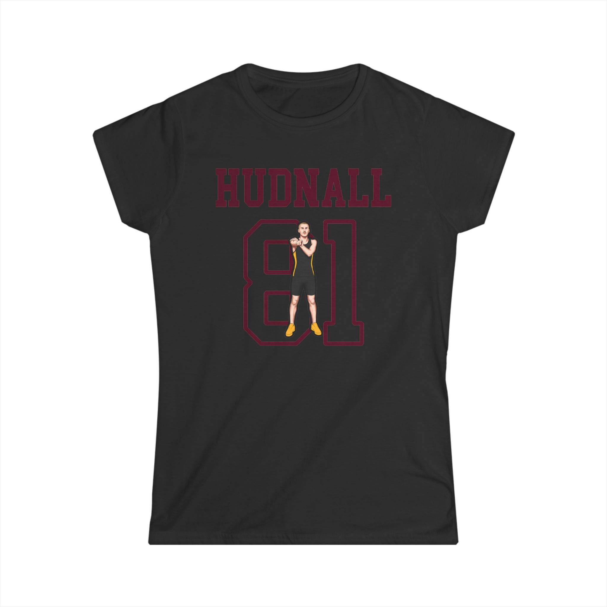 Women's Softstyle Tee — character_shirsey in Black
