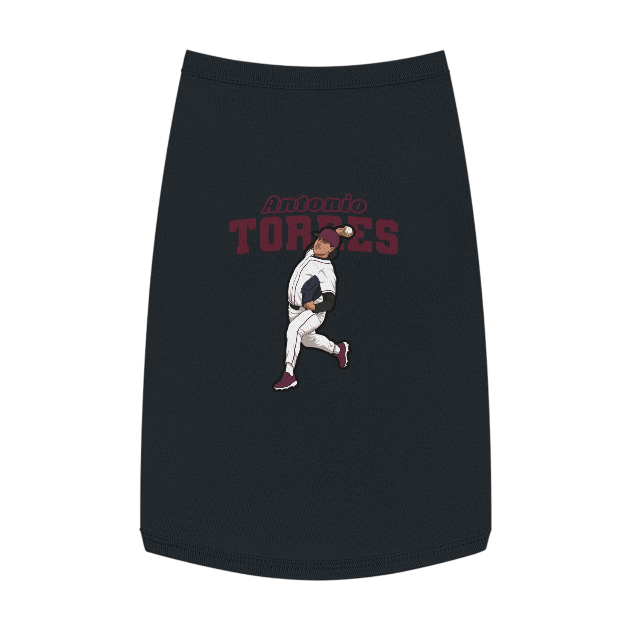 Pet Tank Top — character_name_arch in White
