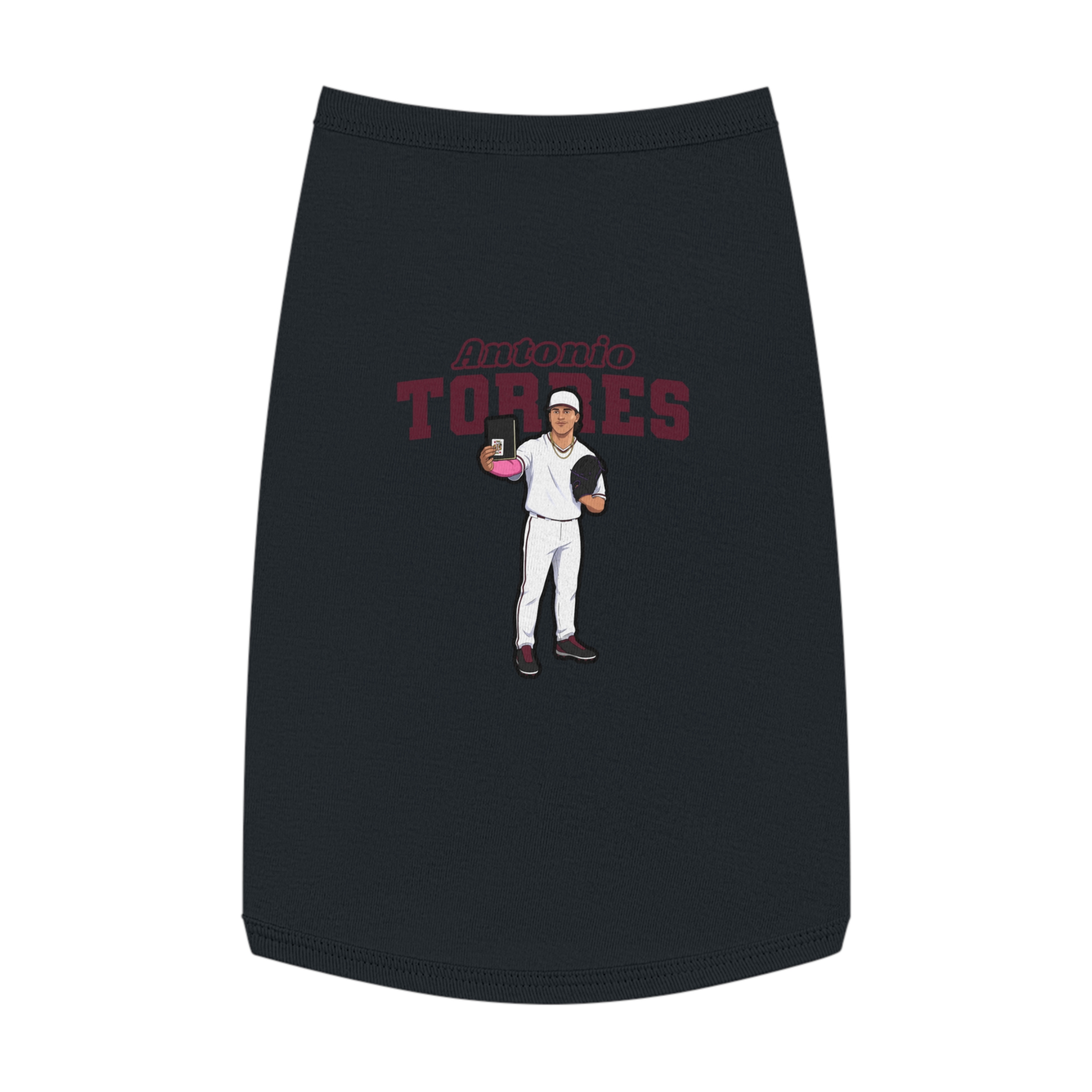 Pet Tank Top — character_name_arch in White