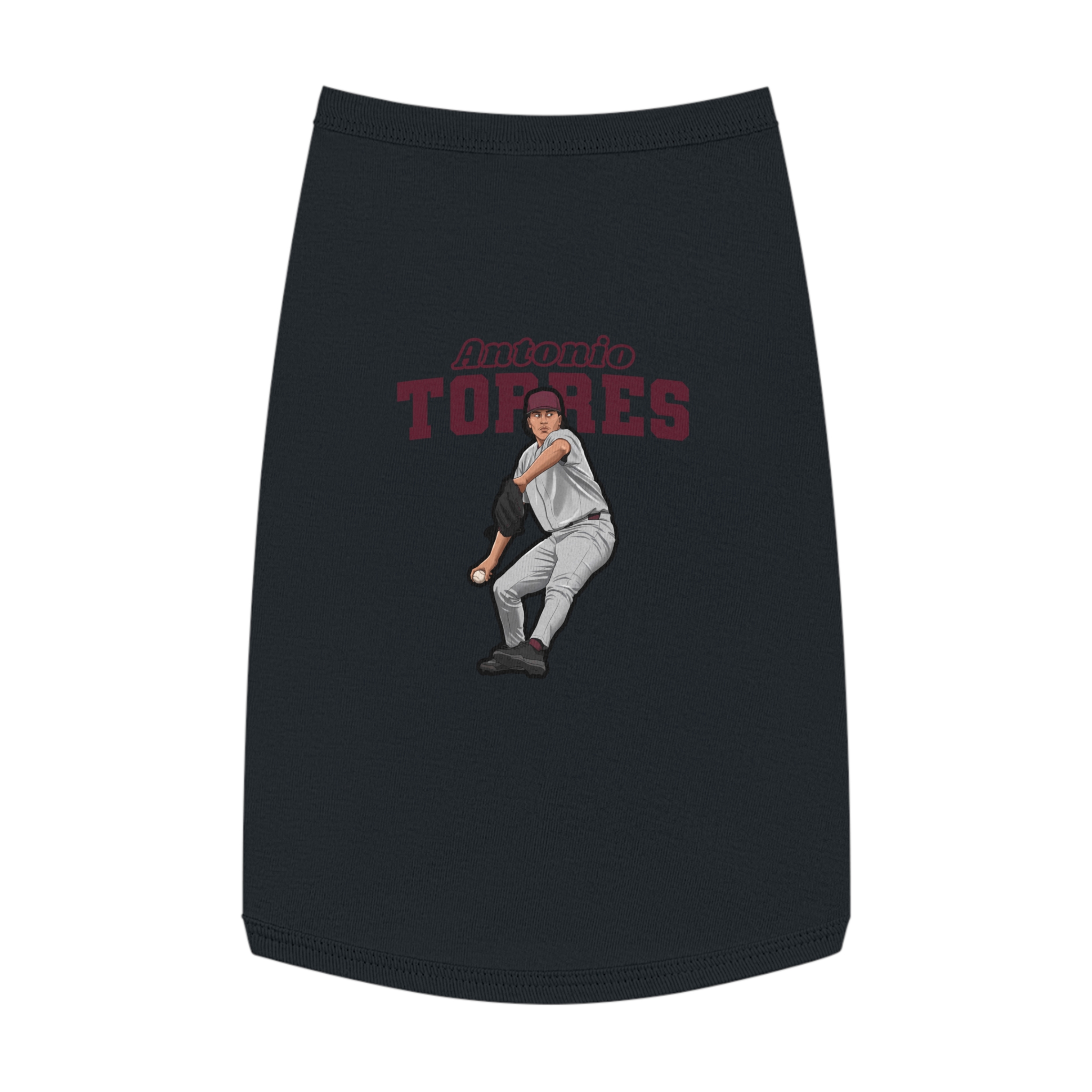 Pet Tank Top — character_name_arch in Black