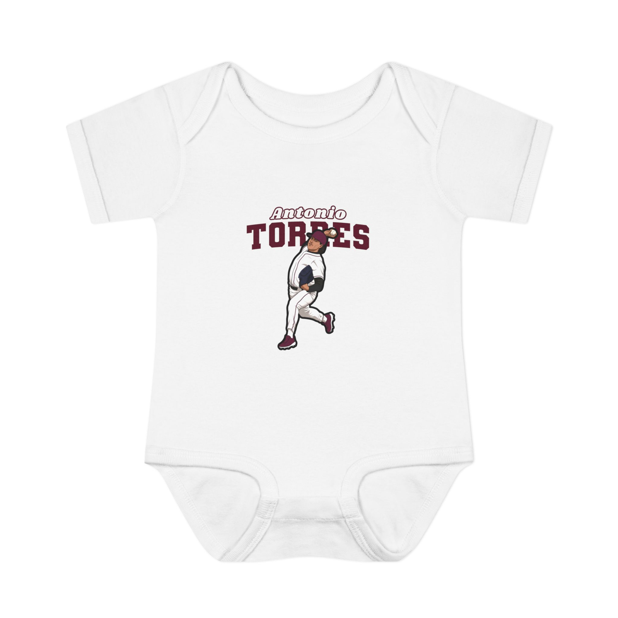 Baby Onesie — character_name_arch in White