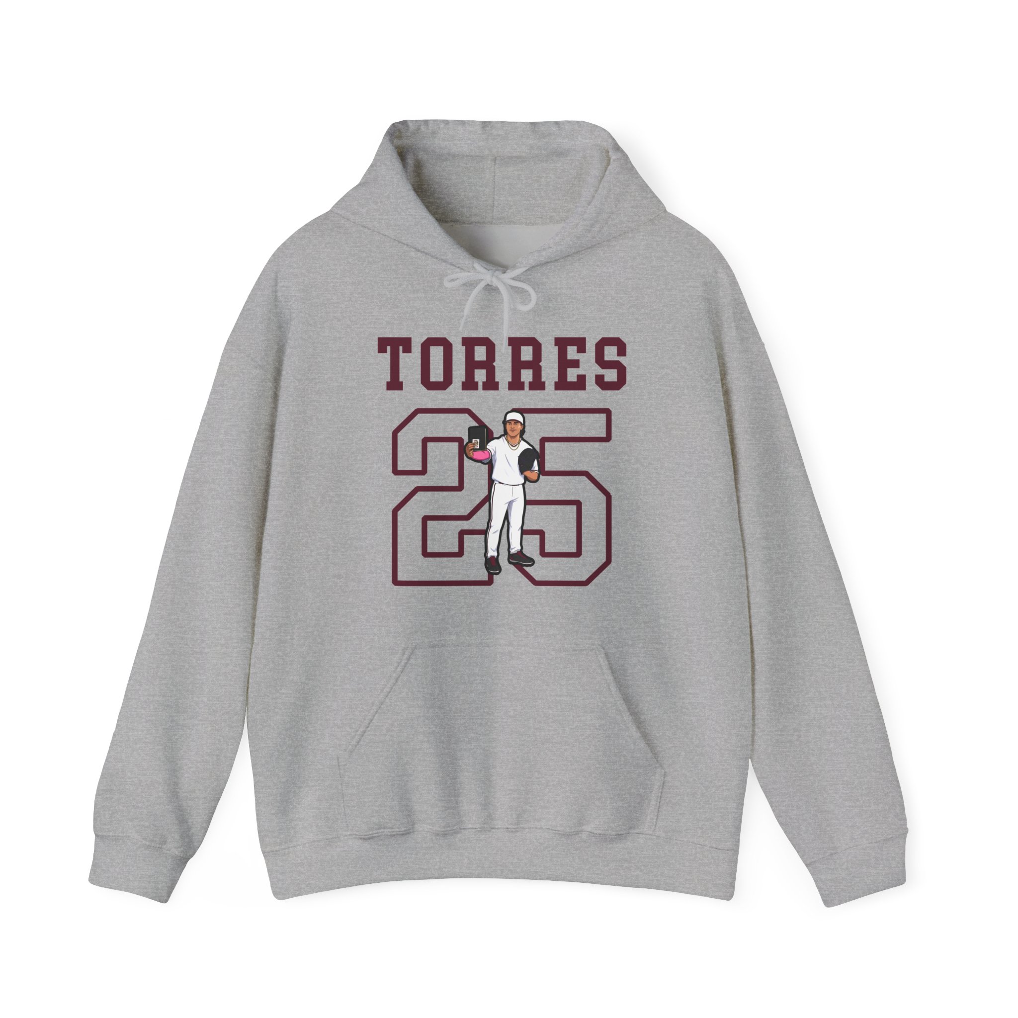Hoodie — character_shirsey in Grey