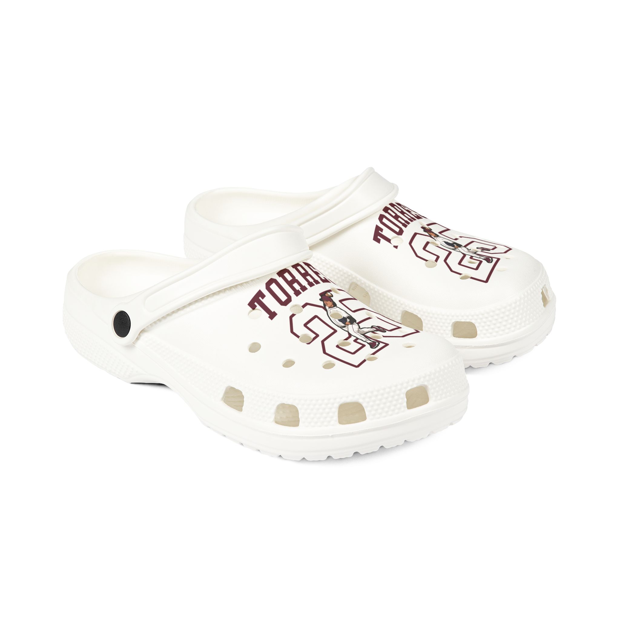 Rubber Clogs — character_shirsey in White