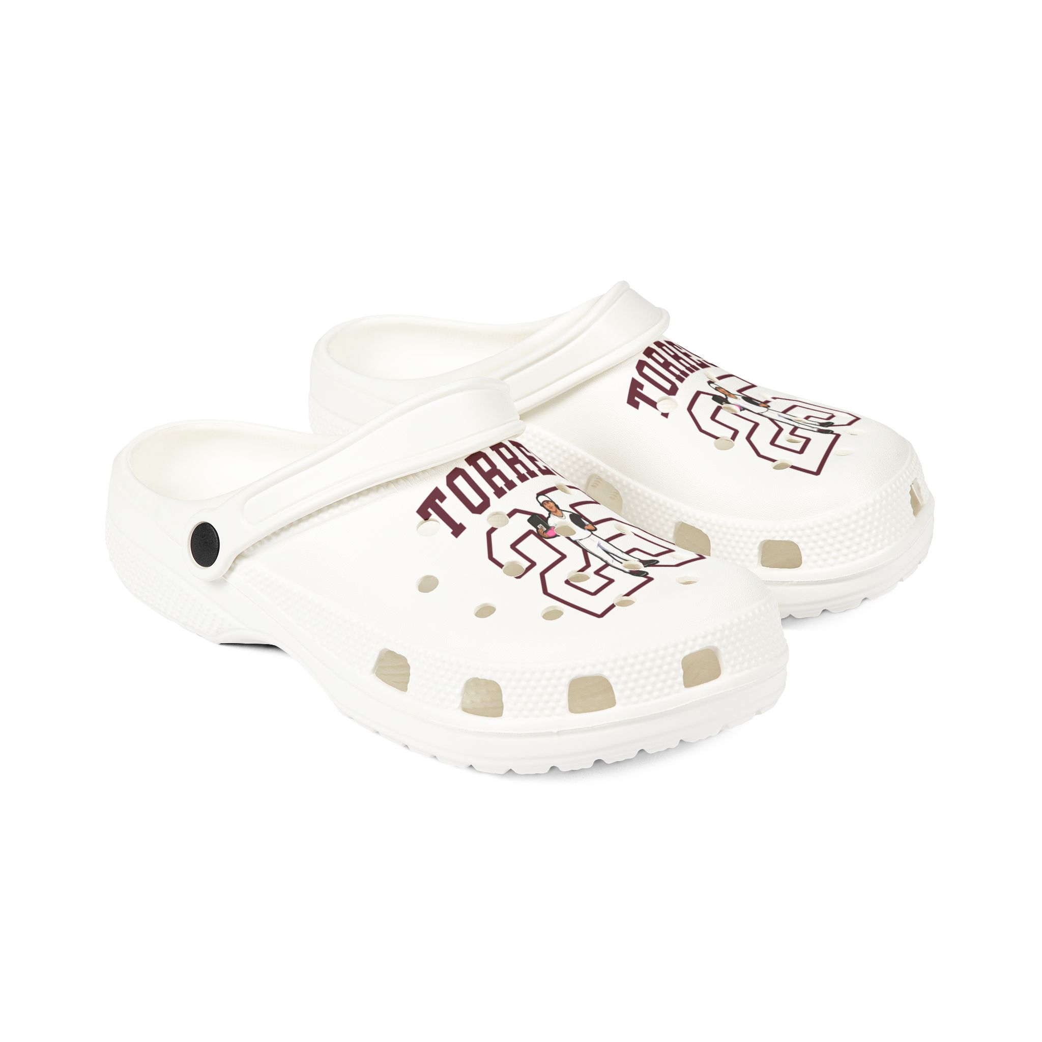 Rubber Clogs — character_shirsey in White