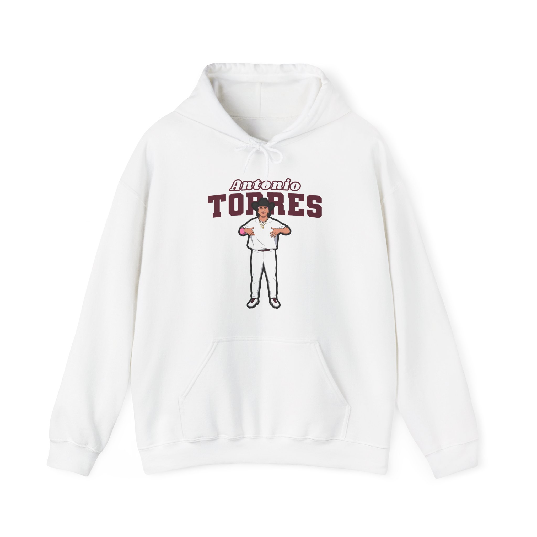 Hoodie — character_name_arch in White