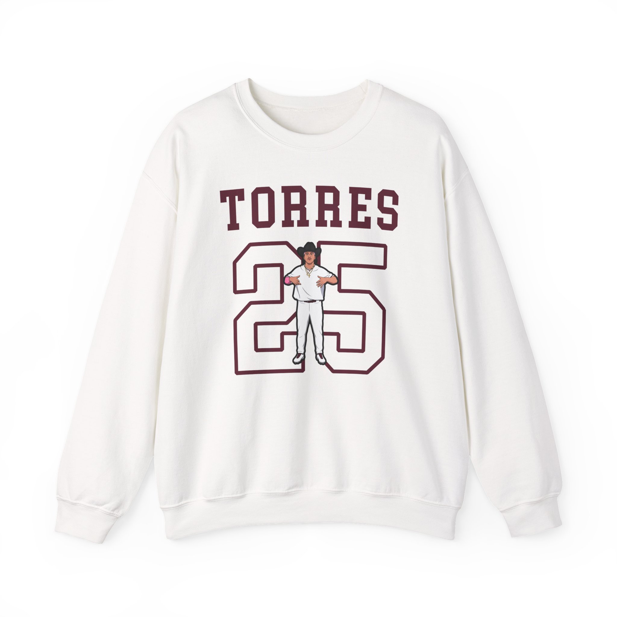 Crewneck Sweatshirt — character_shirsey in White