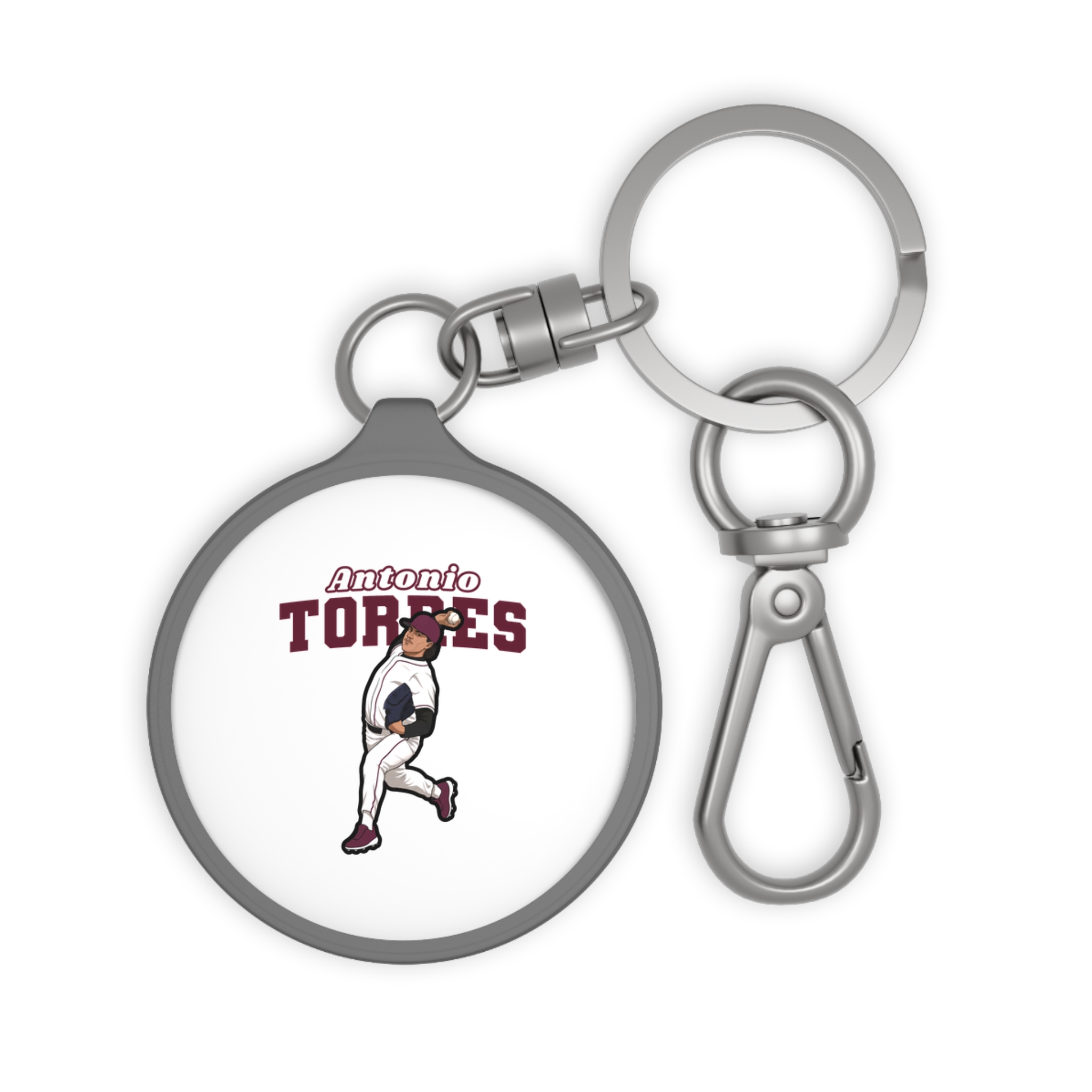 Keychain — character_name_arch in Grey