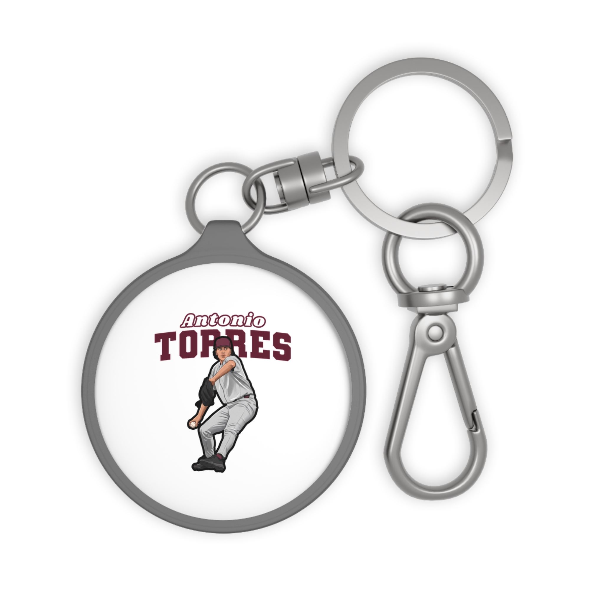 Keychain — character_name_arch in Grey
