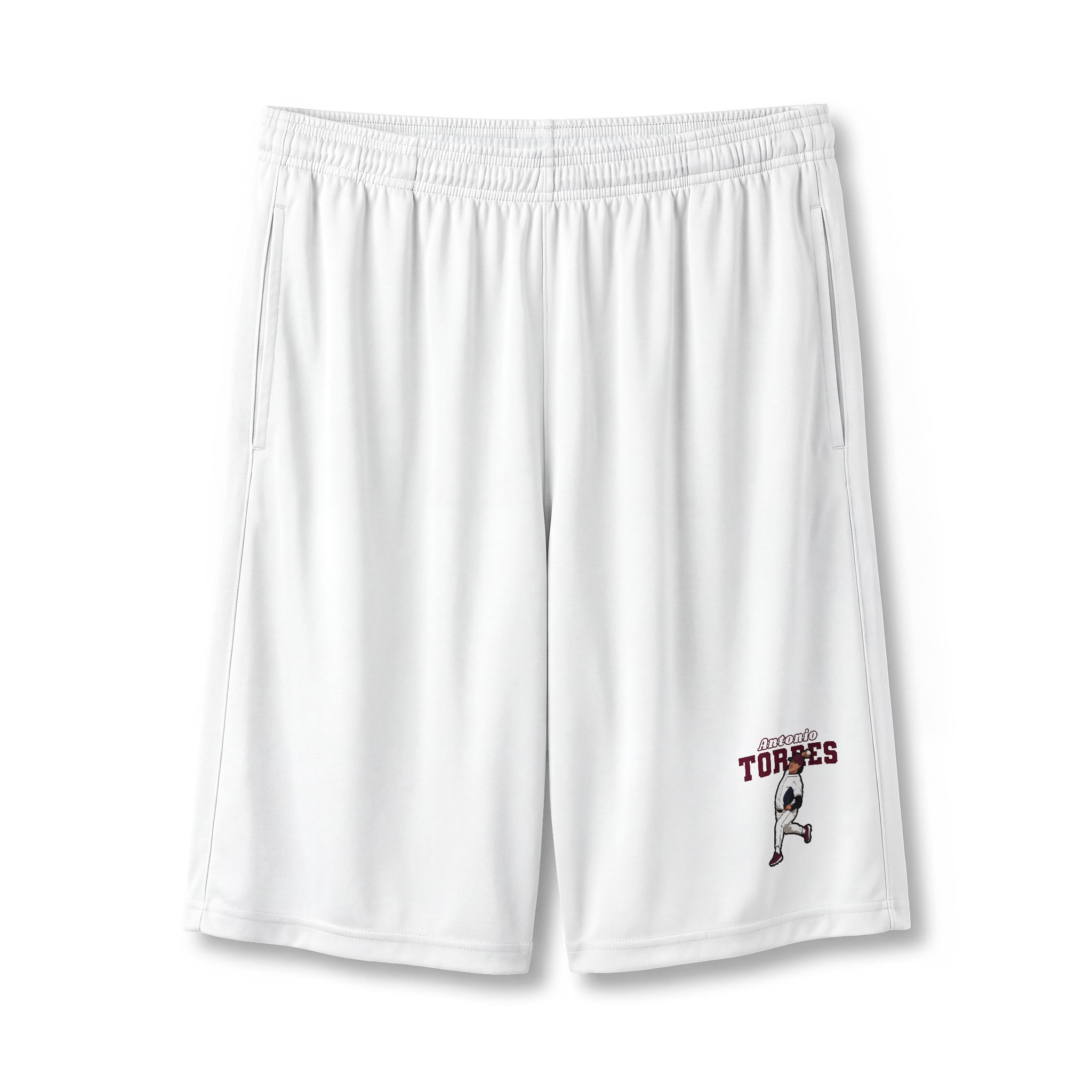 Shorts — character_name_arch in White