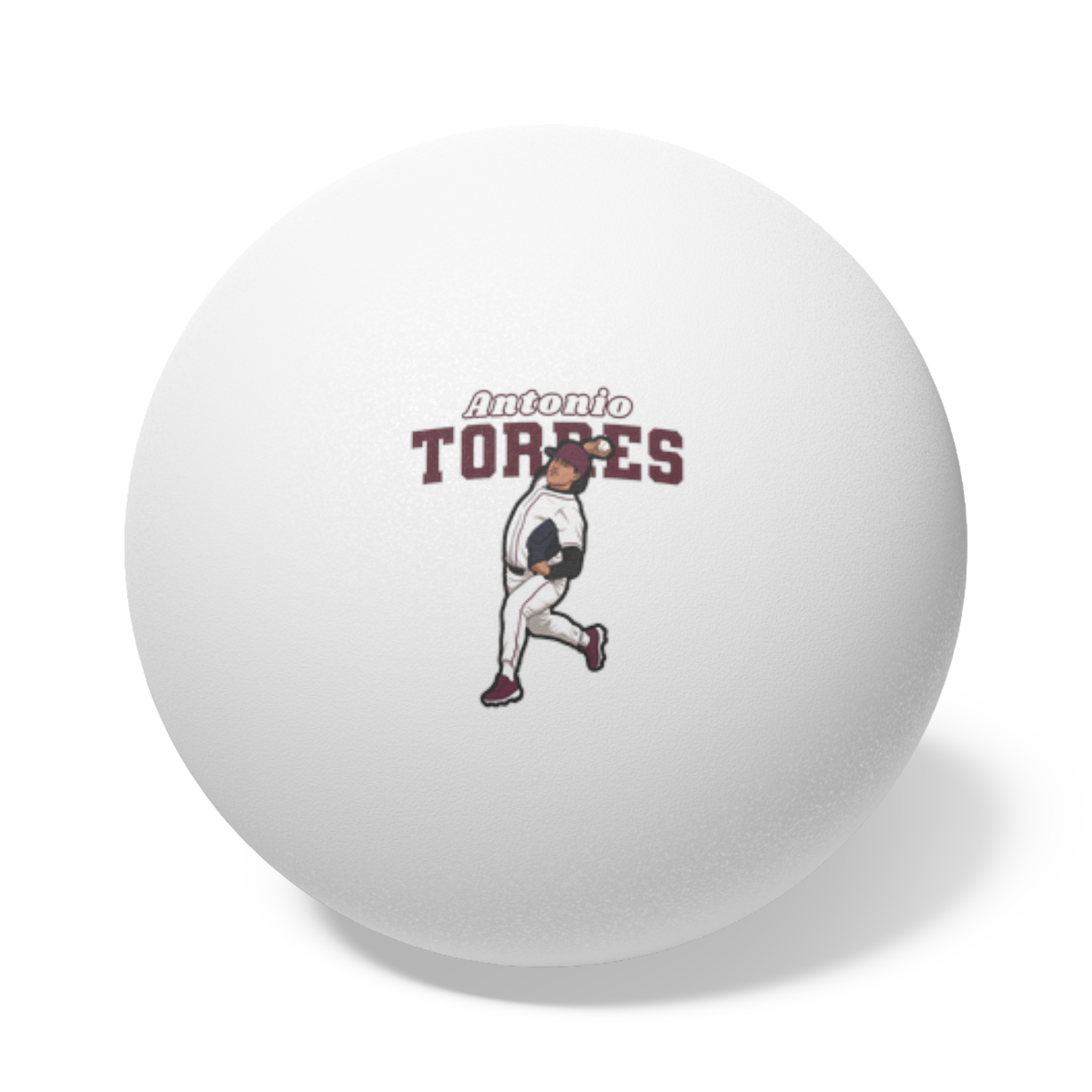 Ping Pong Balls, 6 pcs — character_name_arch in White