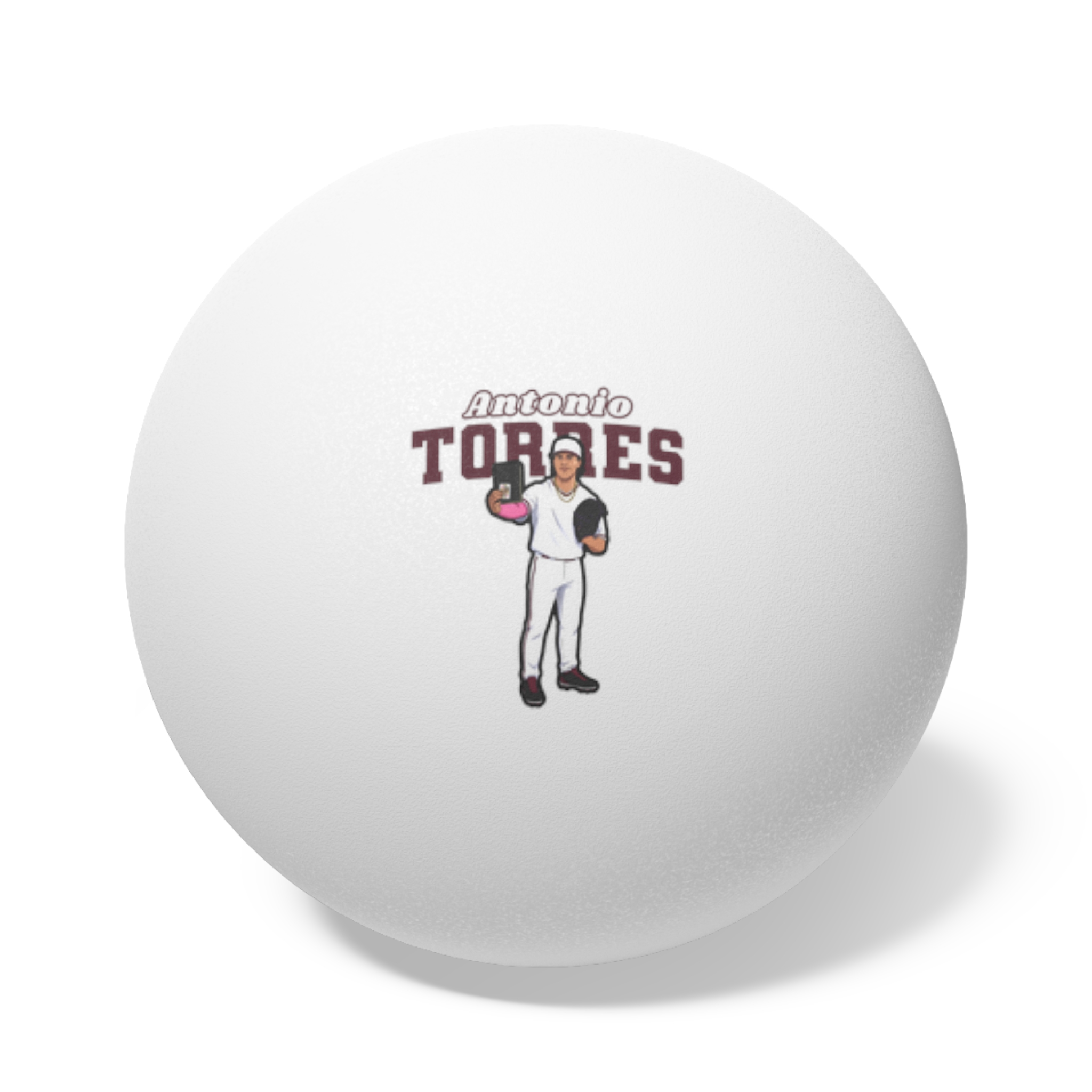Ping Pong Balls, 6 pcs — character_name_arch in White