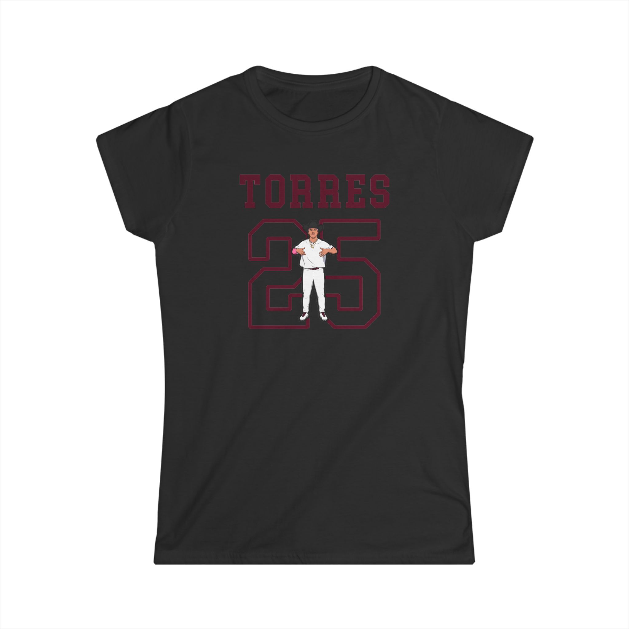 Women's Softstyle Tee — character_shirsey in Black