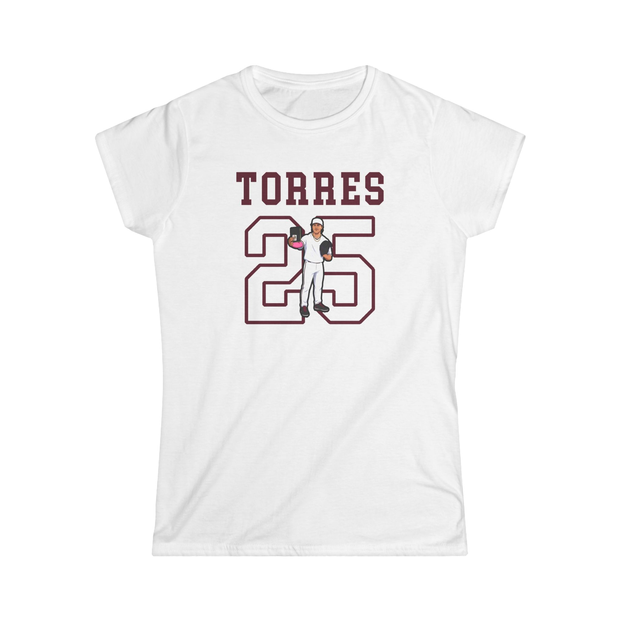 Women's Softstyle Tee — character_shirsey in White