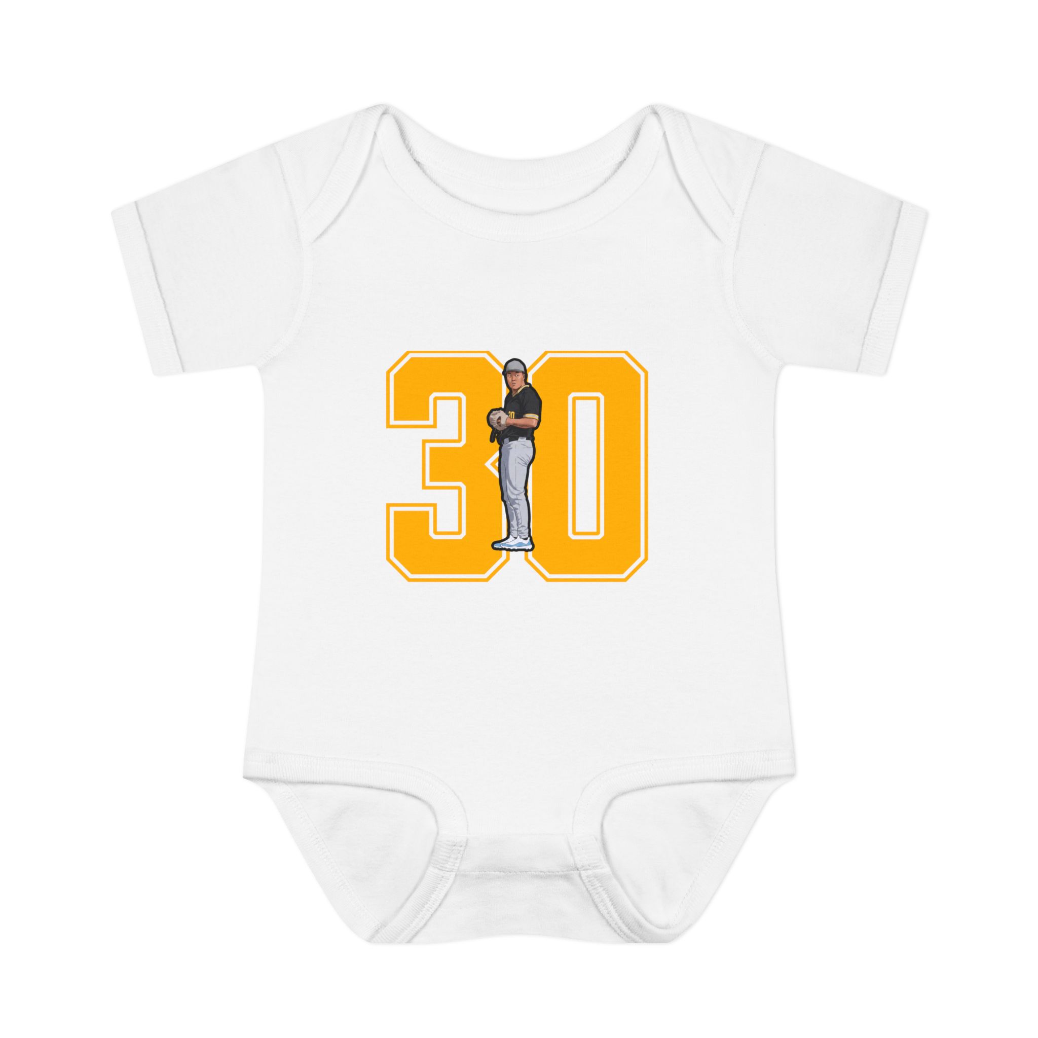 Baby Onesie — character_number in White
