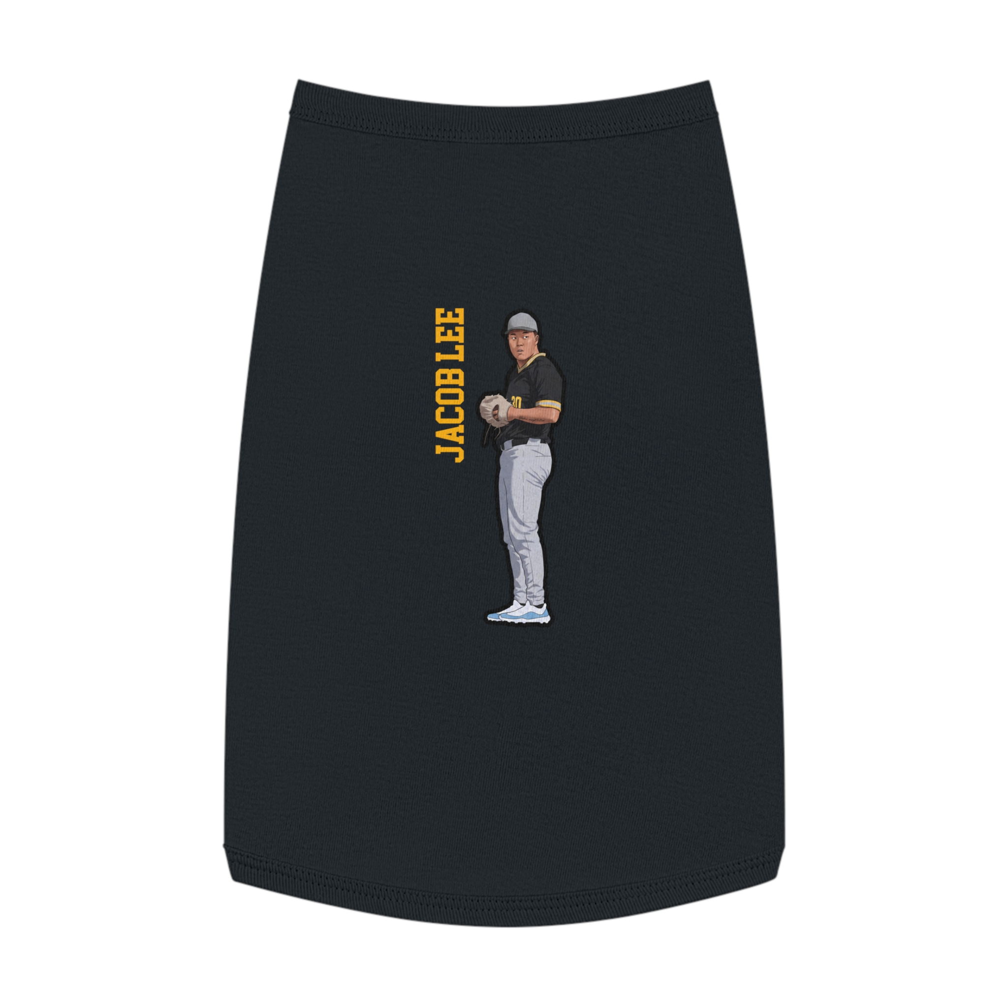 Pet Tank Top — character_name_vertical in White