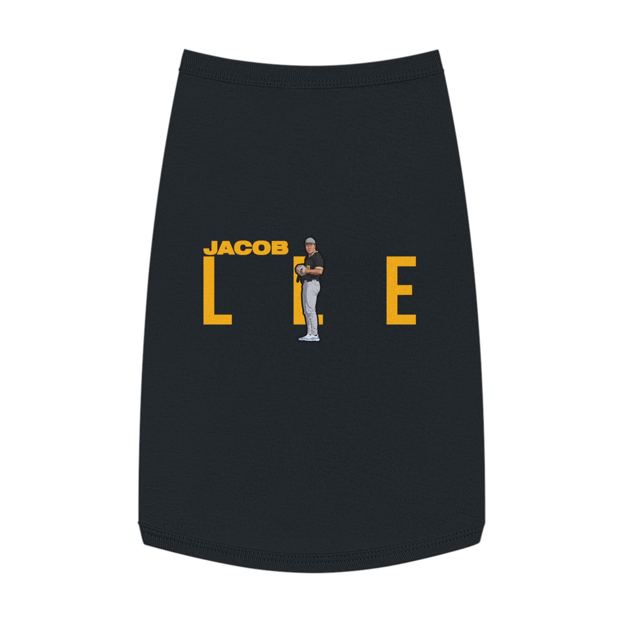 Pet Tank Top — character_player_name in Black