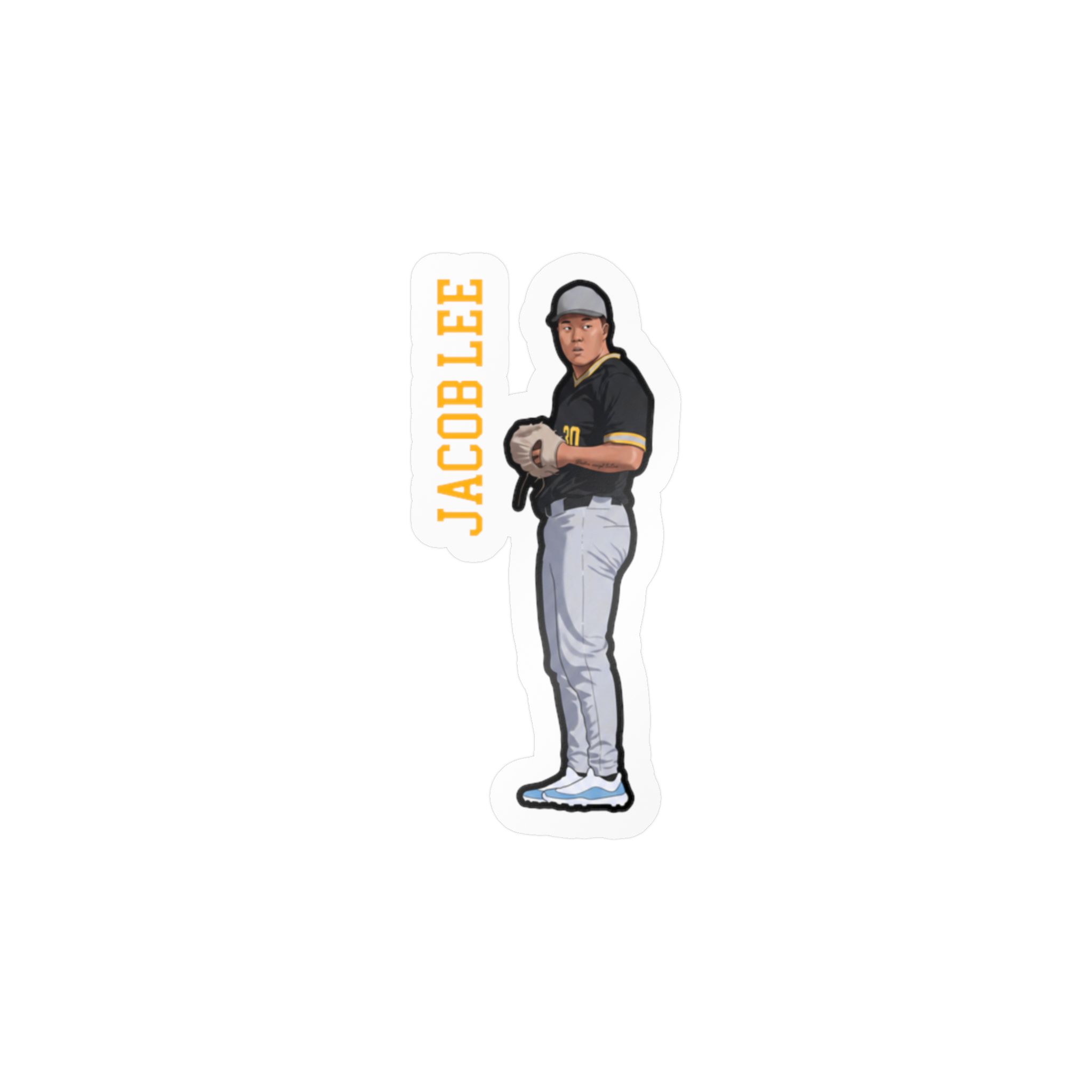 Vinyl Sticker — character_name_vertical in Classic