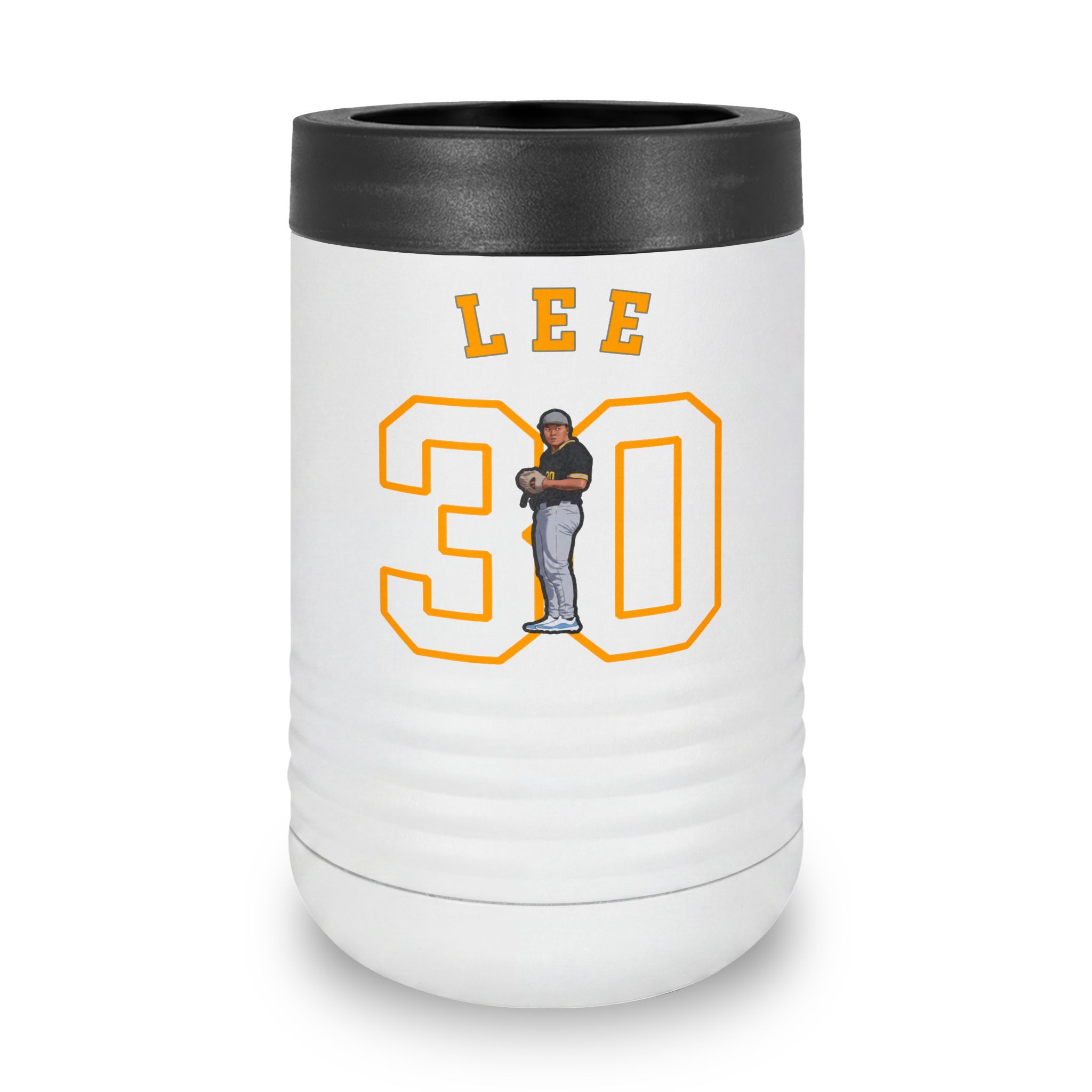 Stainless Can Cooler — character_shirsey_arch in White