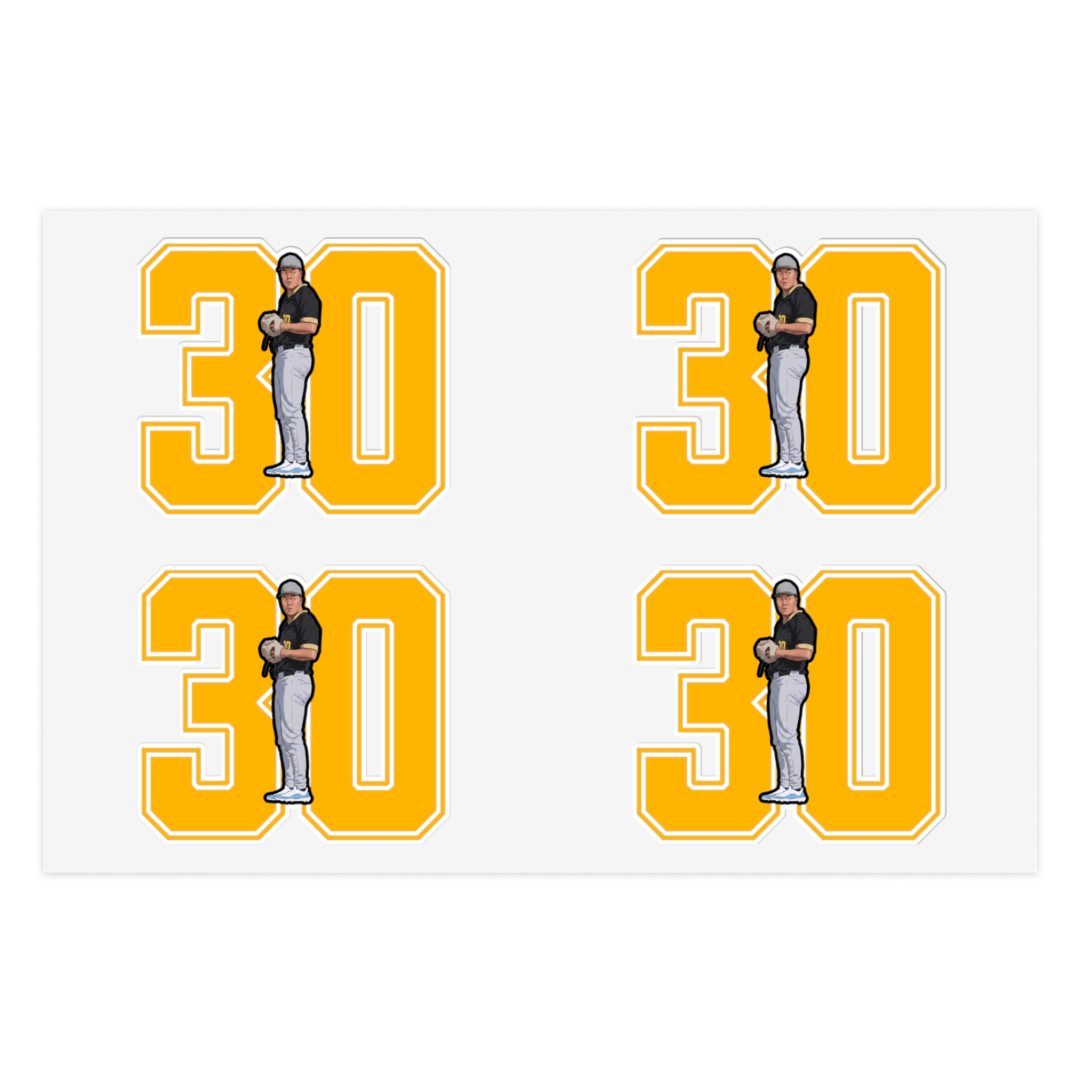 Sticker Sheet — character_number in Classic