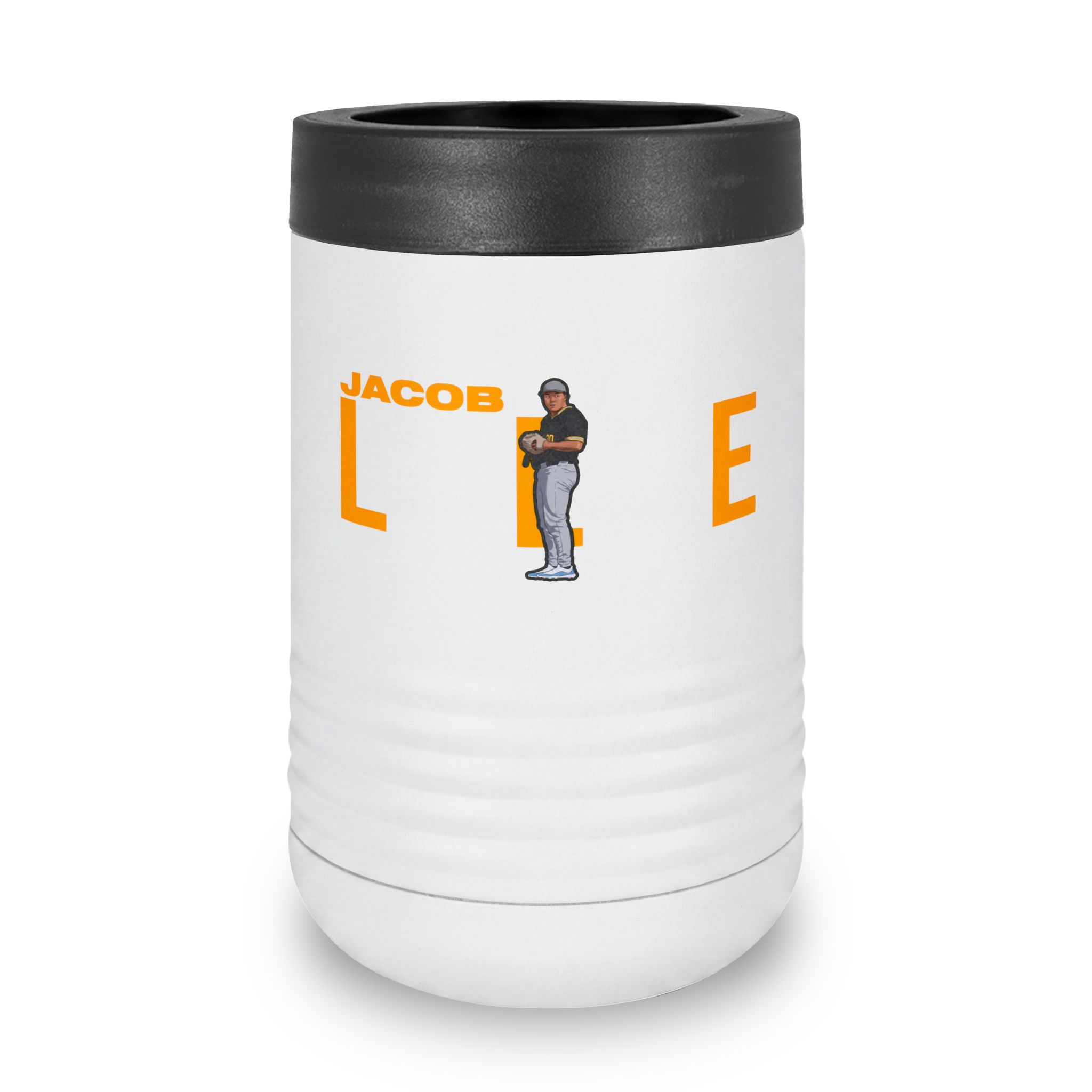 Stainless Can Cooler — character_player_name in White