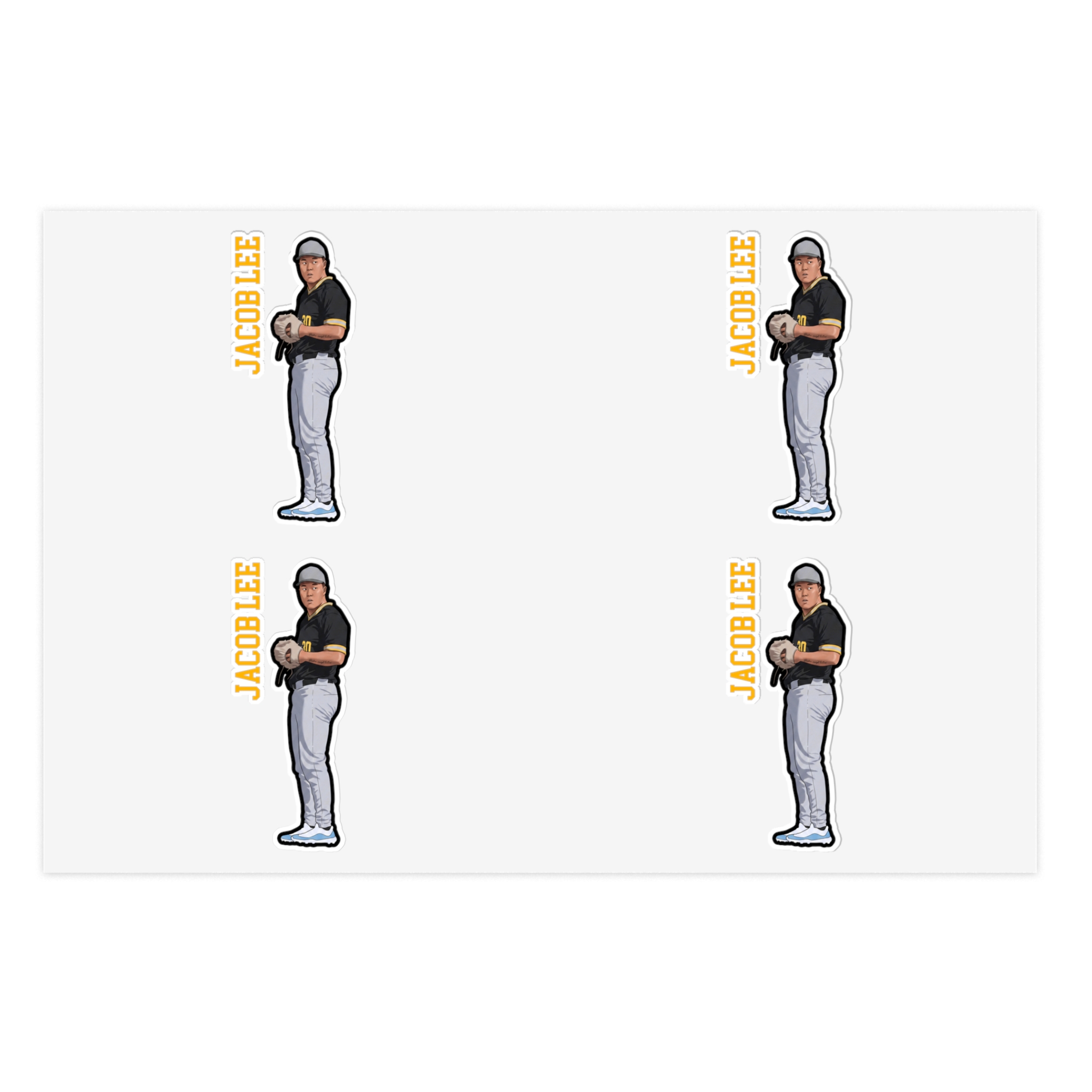 Sticker Sheet — character_name_vertical in Classic