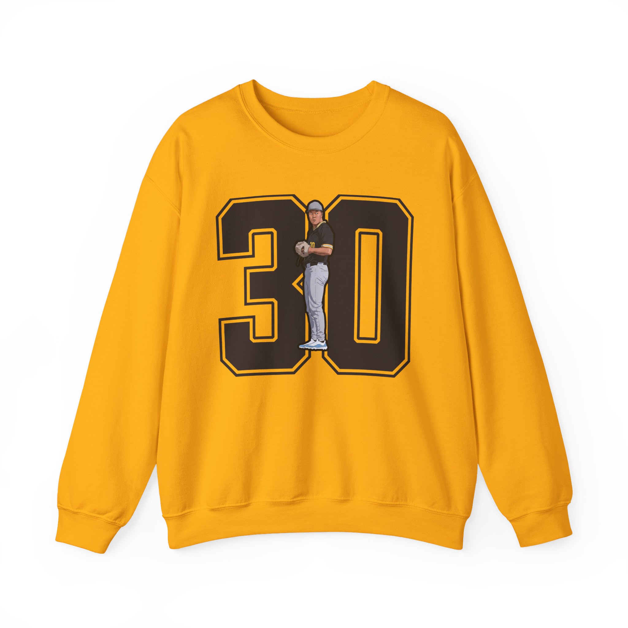 Crewneck Sweatshirt — character_number in Gold