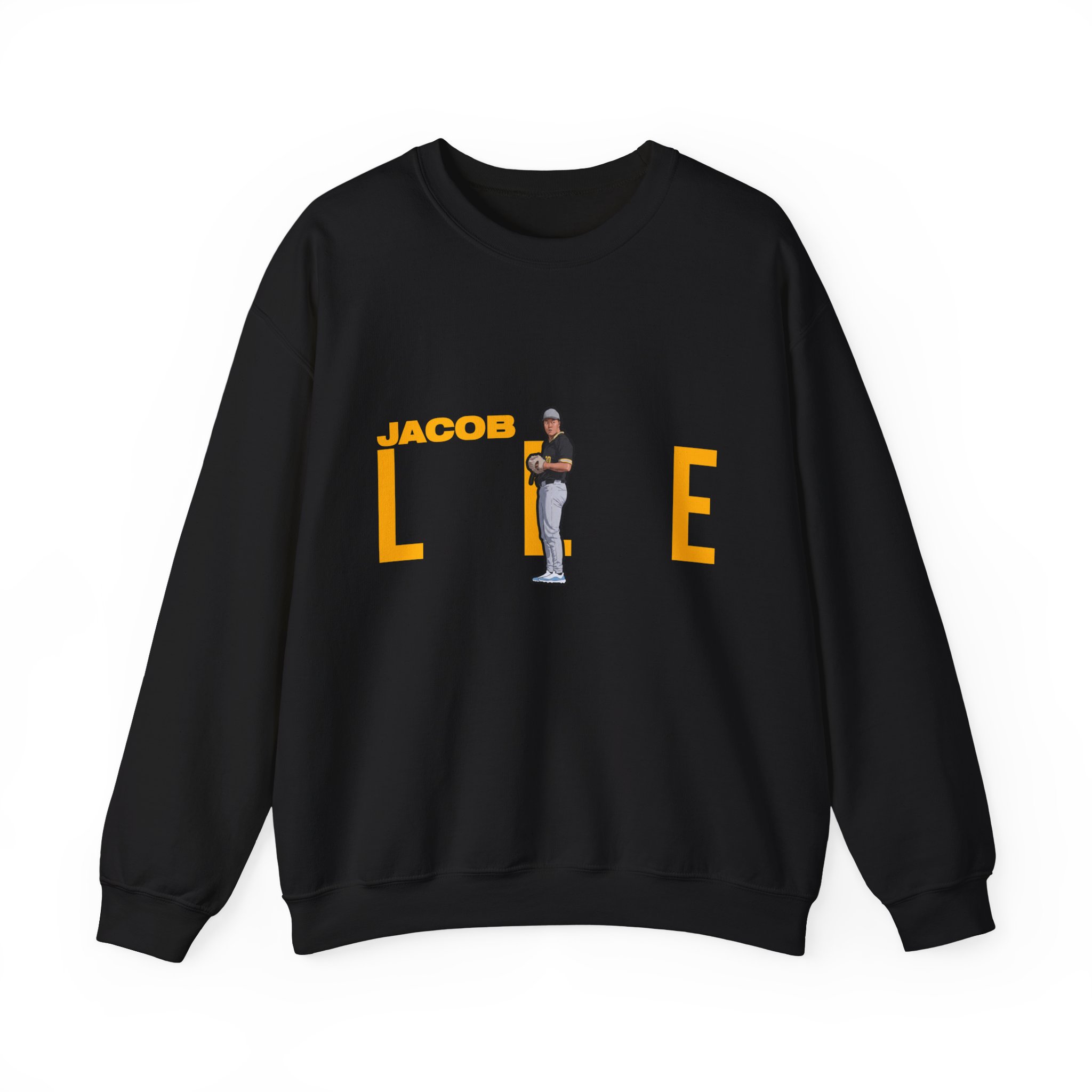 Crewneck Sweatshirt — character_player_name in Black