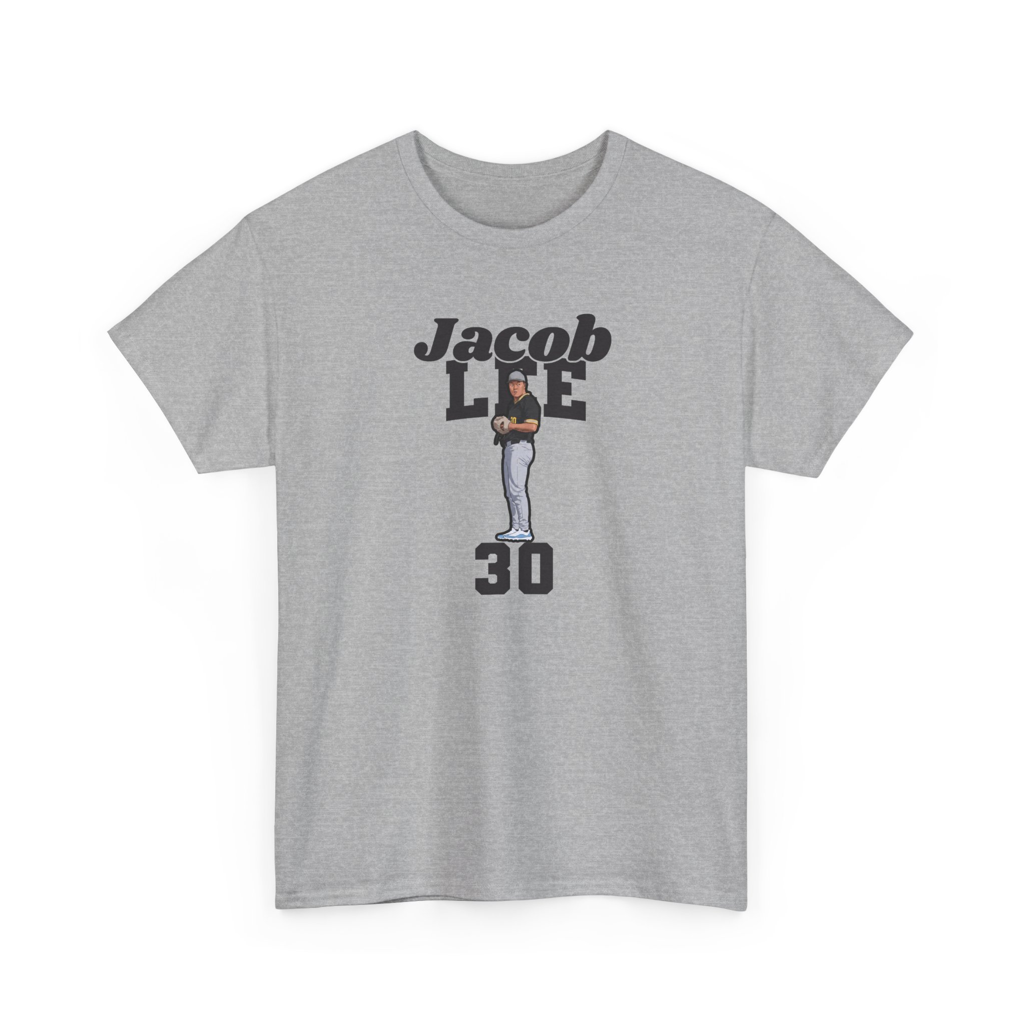 Tee — character_signature_arch in Grey
