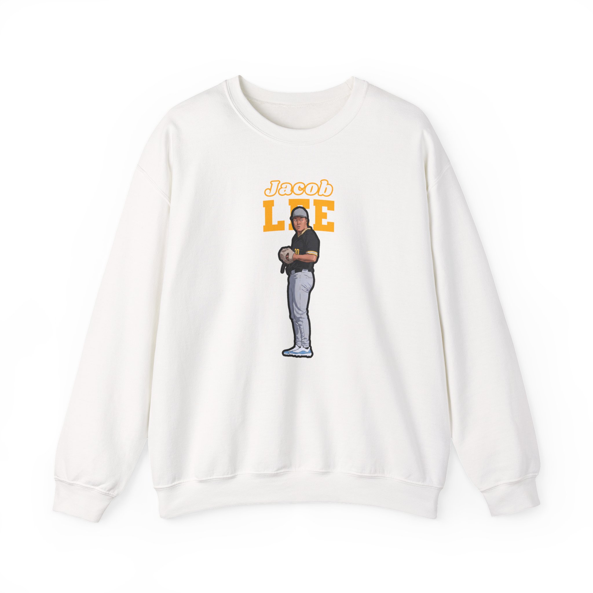 Crewneck Sweatshirt — character_name_arch in White