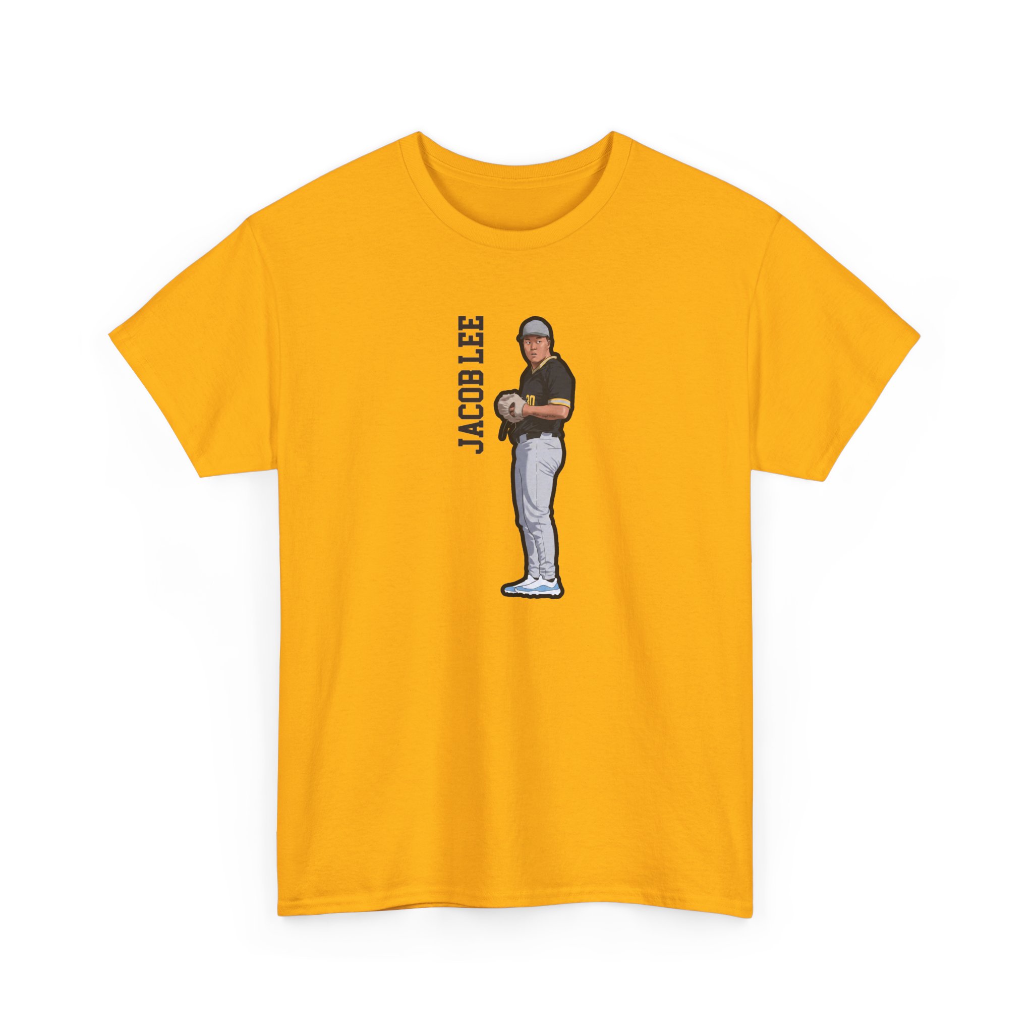 Tee — character_name_vertical in Gold