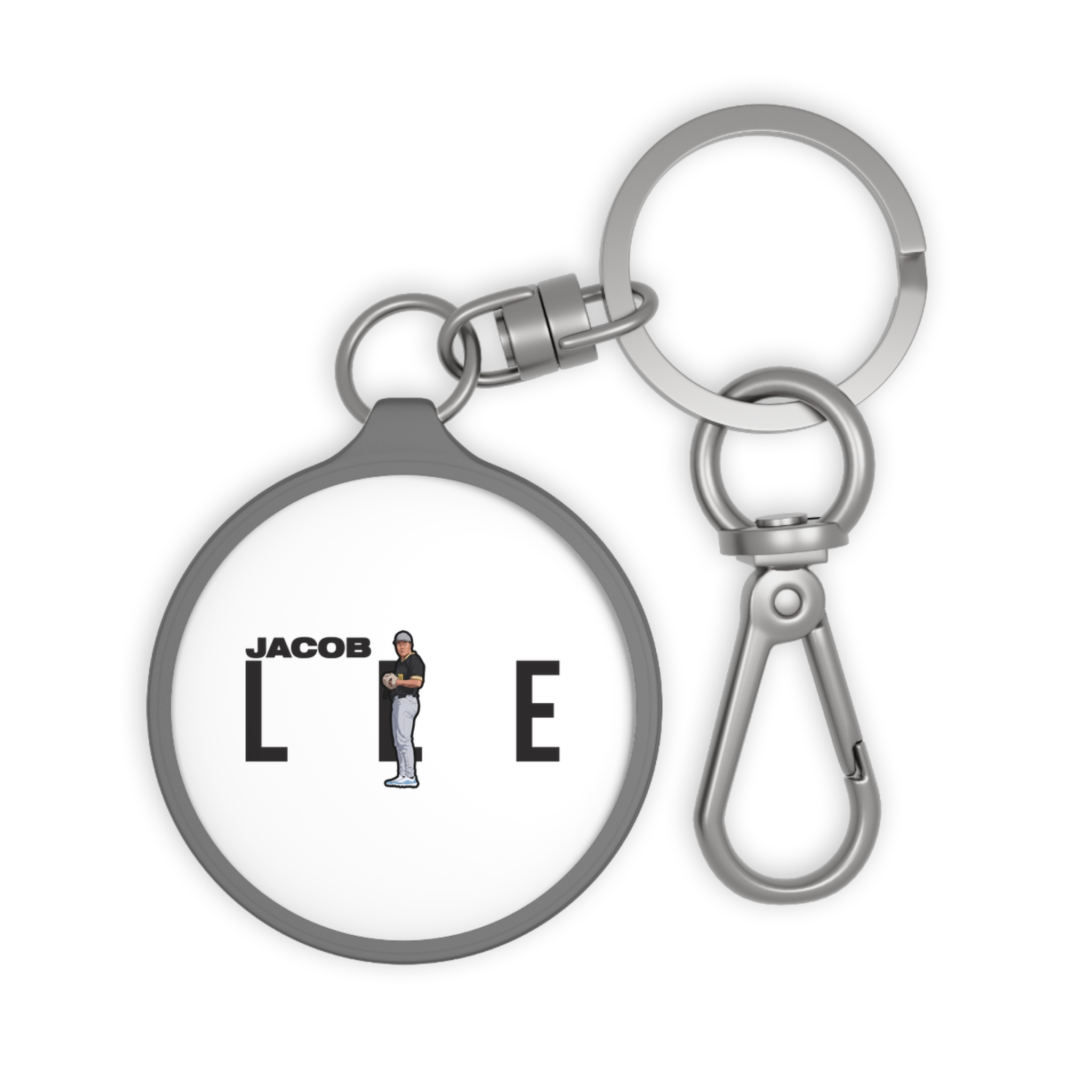 Keychain — character_player_name in Grey