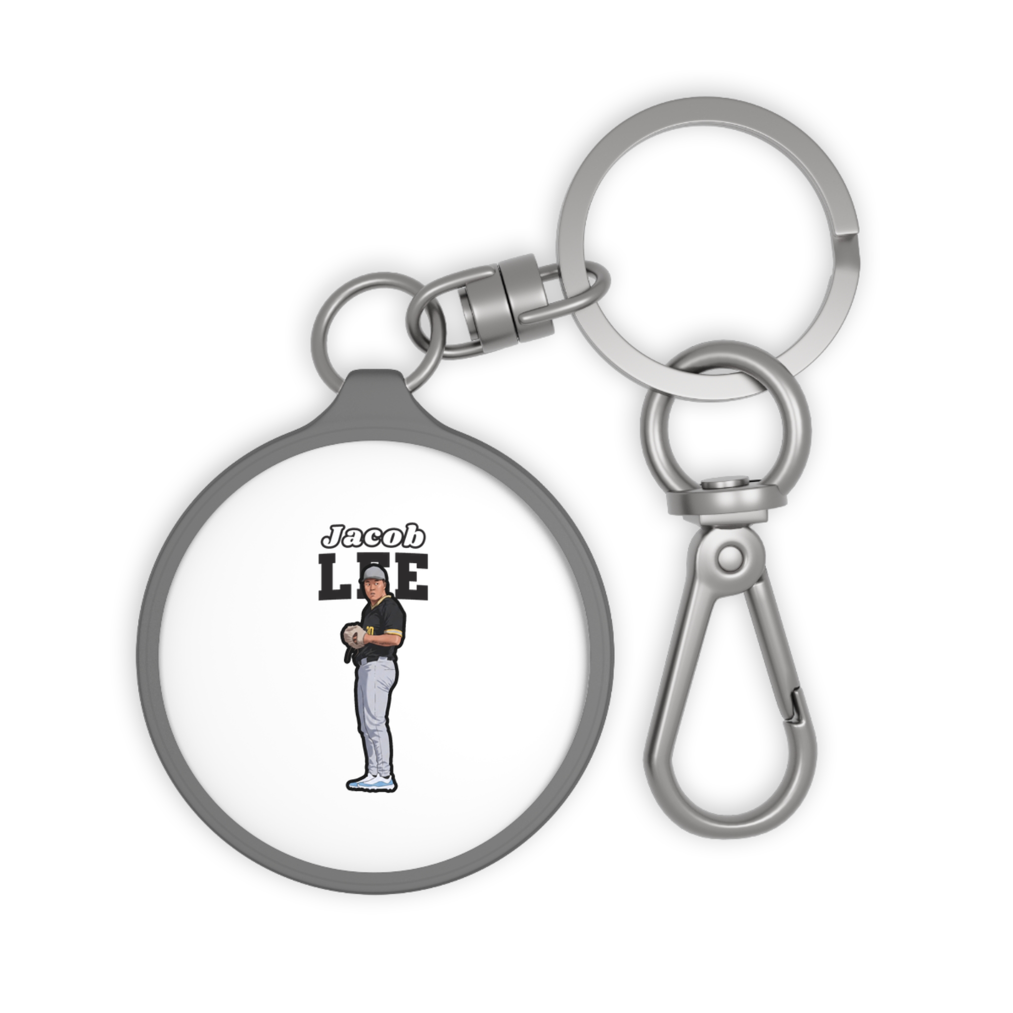 Keychain — character_name_arch in Grey