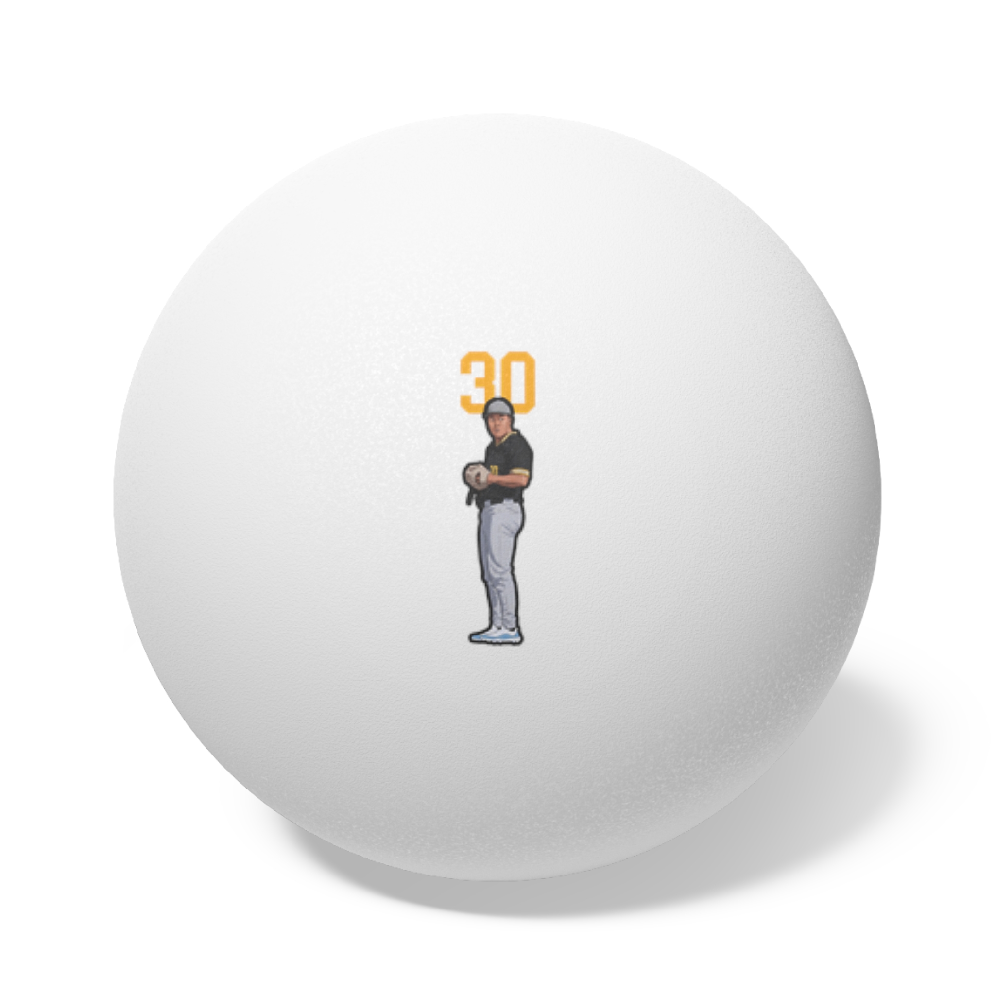 Ping Pong Balls, 6 pcs — character_number_top in White