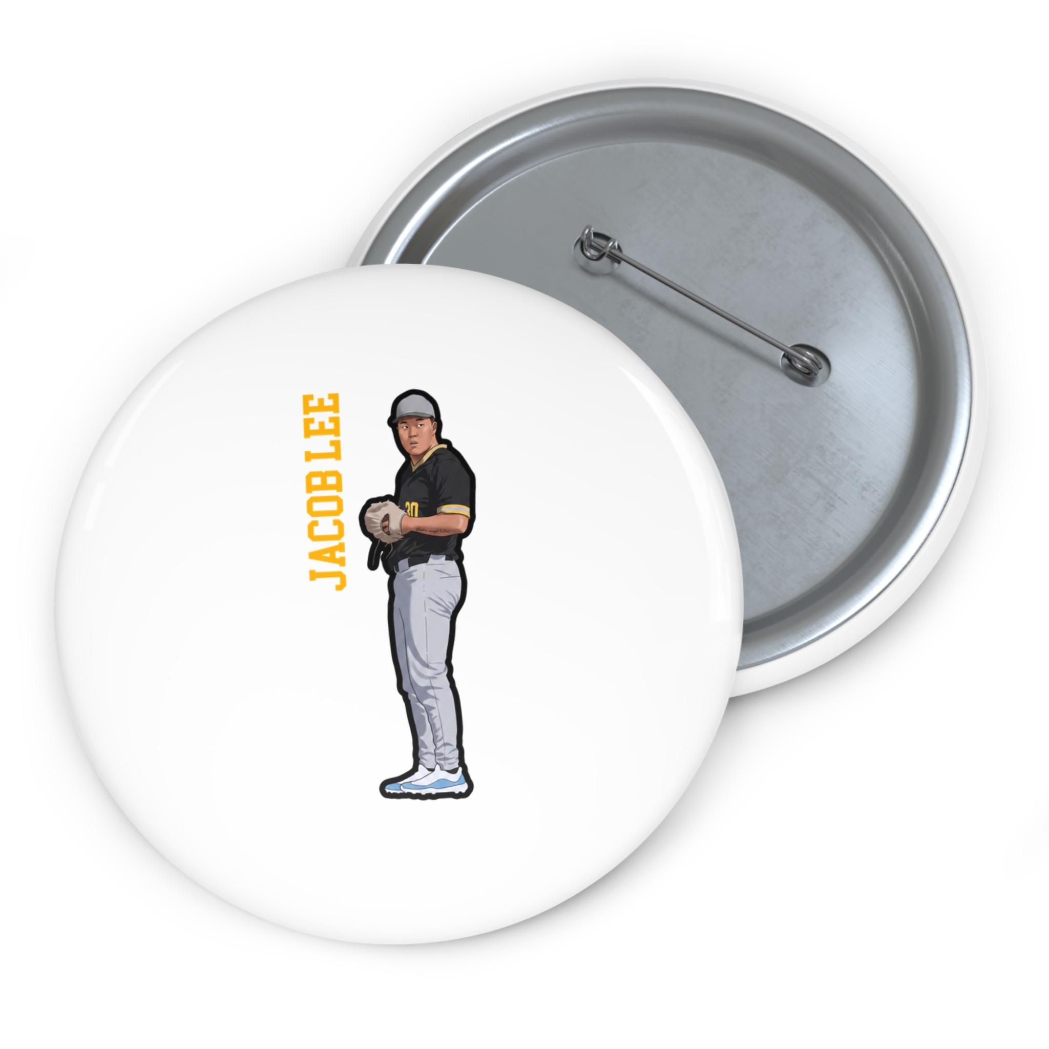 Game Day Pin — character_name_vertical in Classic