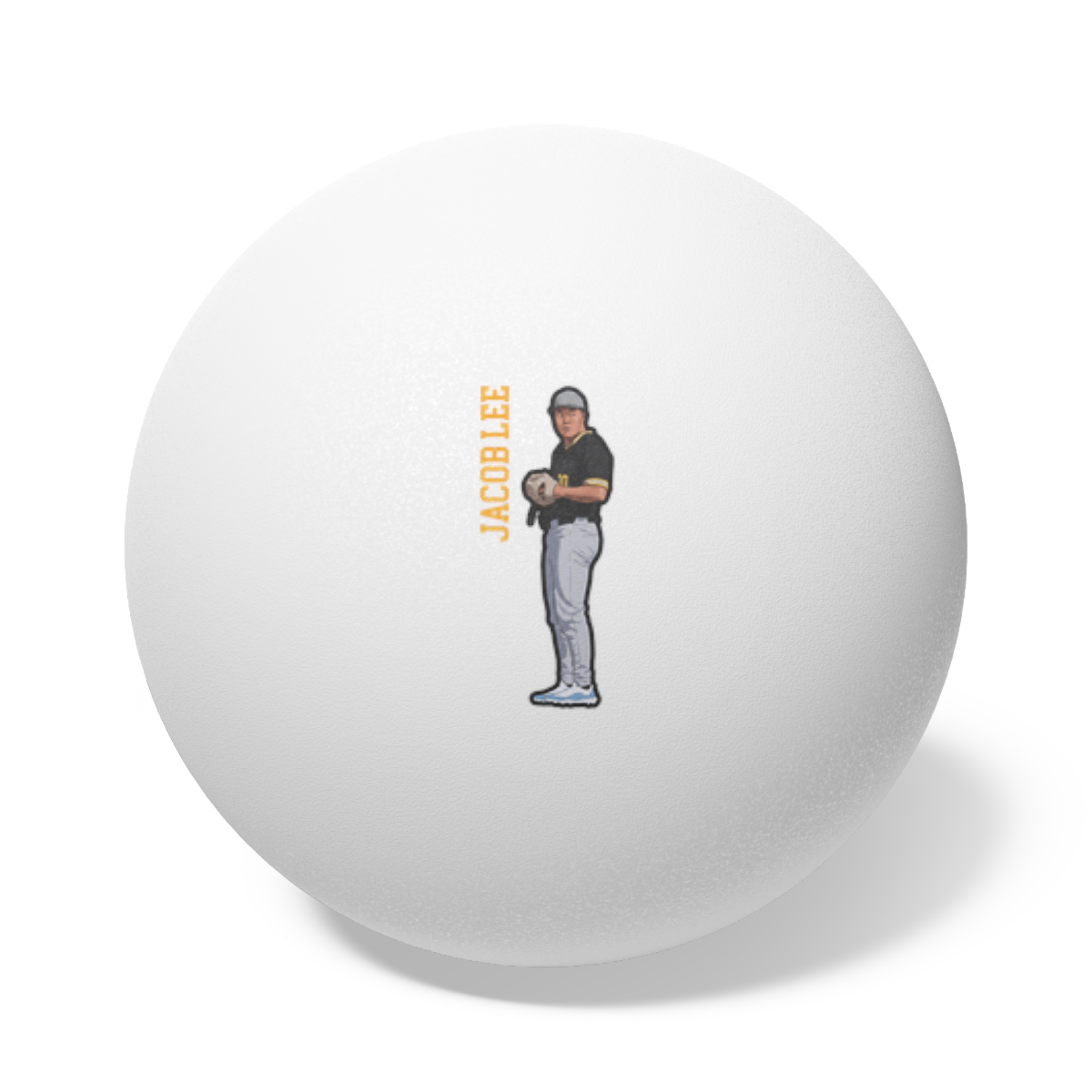 Ping Pong Balls, 6 pcs — character_name_vertical in White