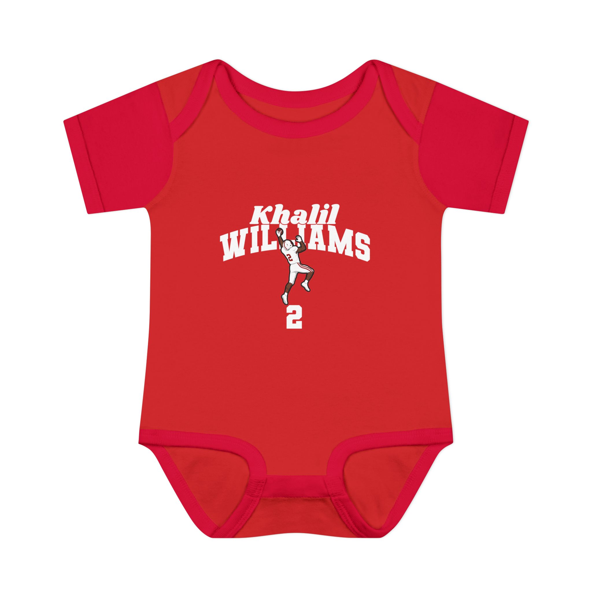 Baby Onesie — character_signature_arch in Red