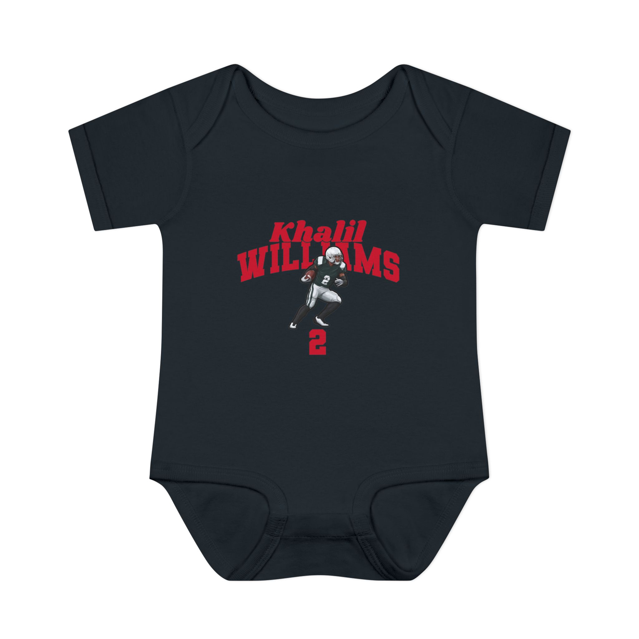 Baby Onesie — character_signature_arch in Black