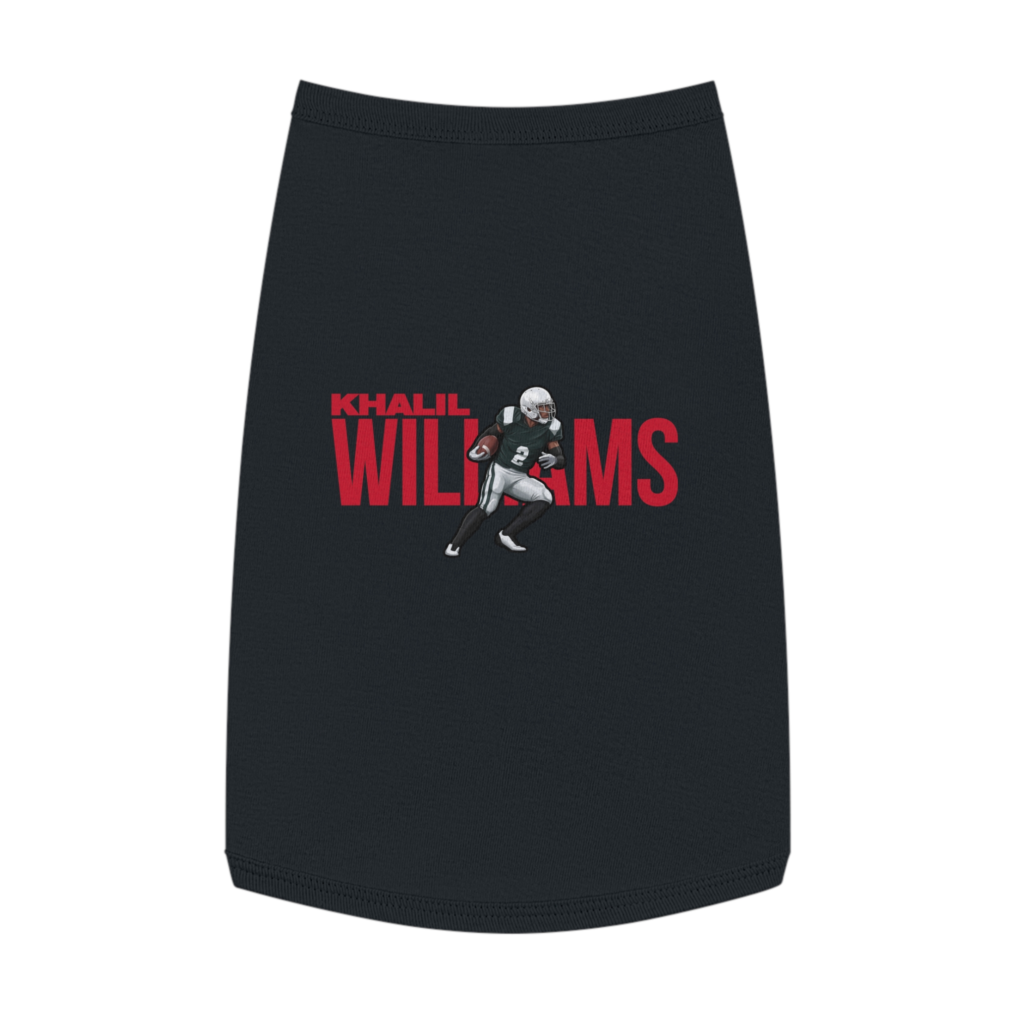 Pet Tank Top — character_player_name in Black