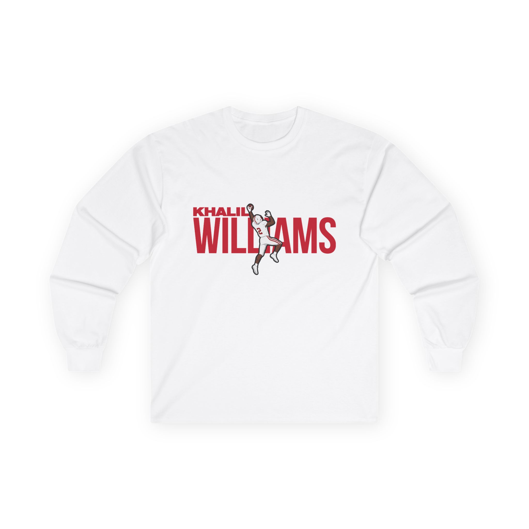 Long Sleeve Tee — character_player_name in White