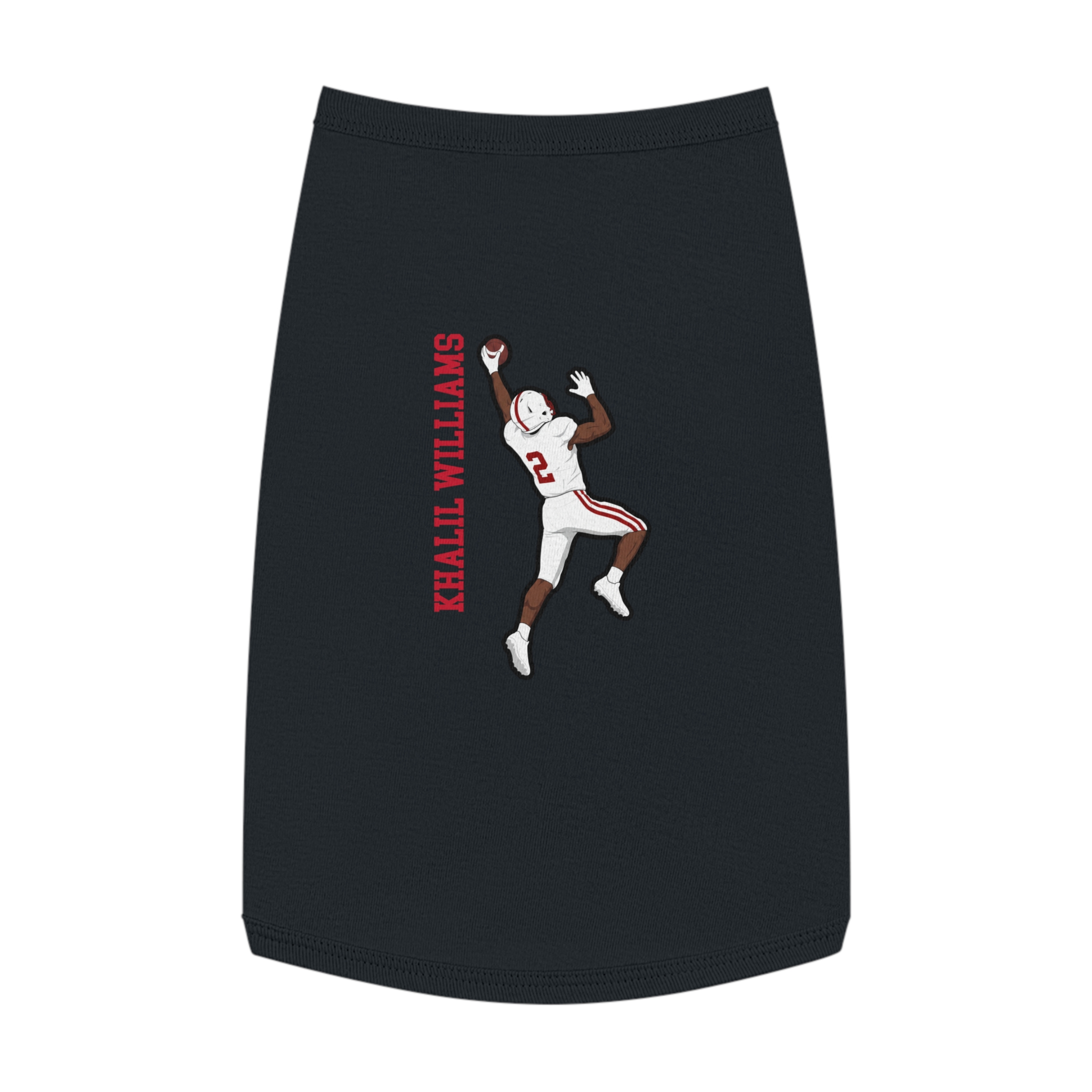 Pet Tank Top — character_name_vertical in White