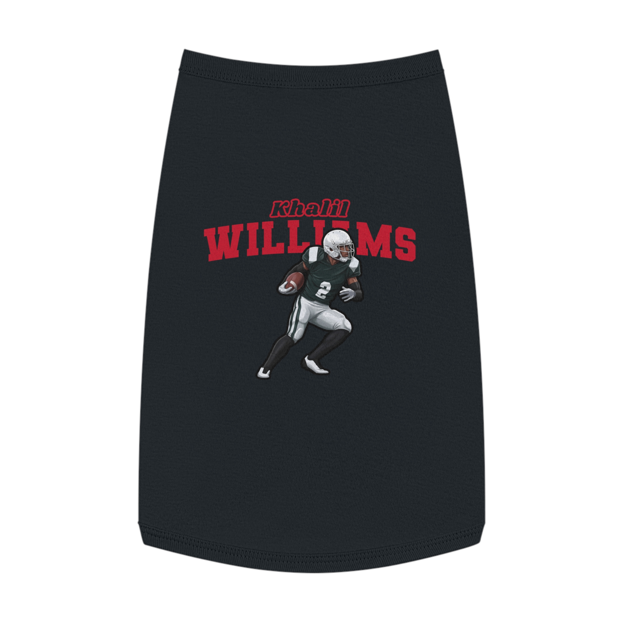Pet Tank Top — character_name_arch in Black