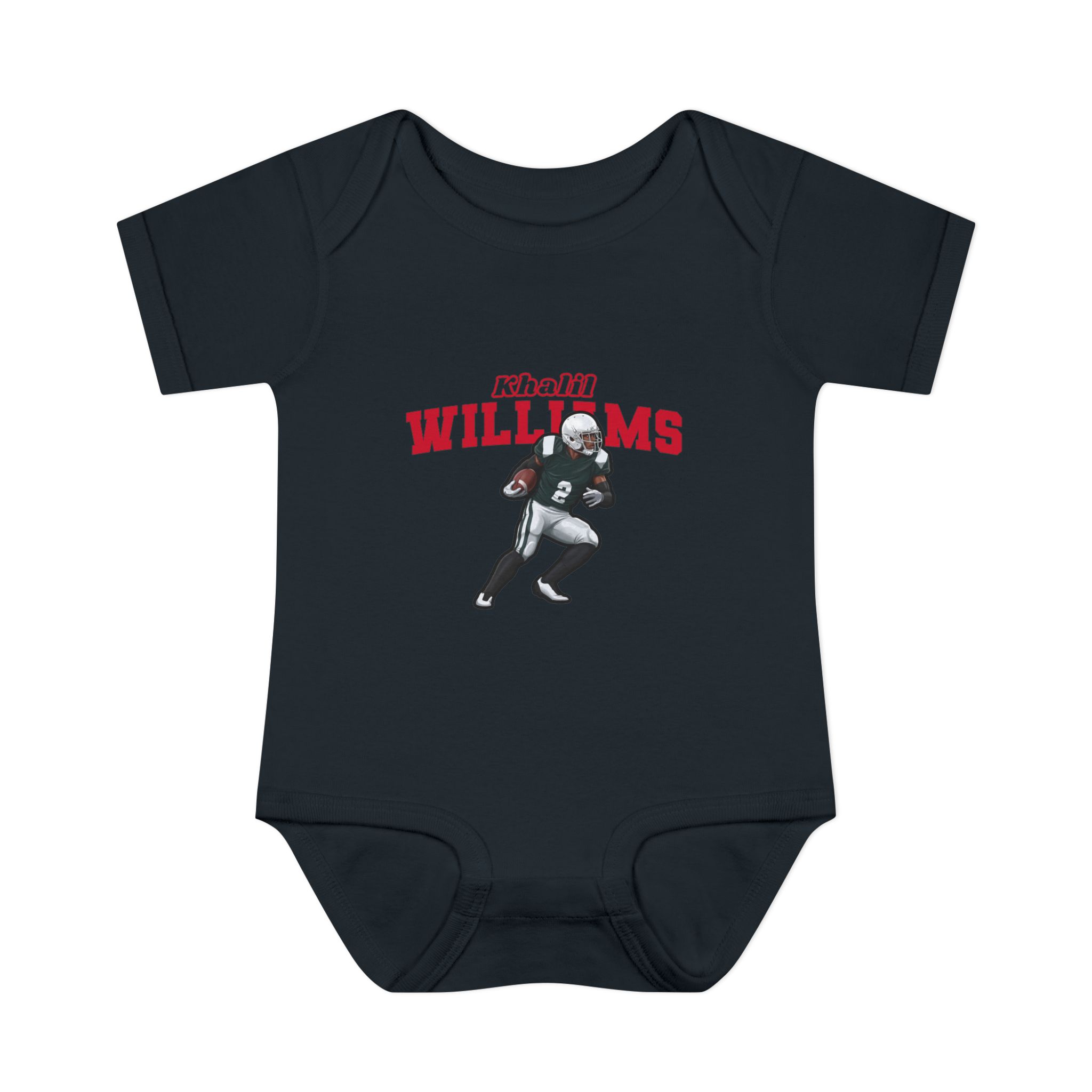 Baby Onesie — character_name_arch in Black