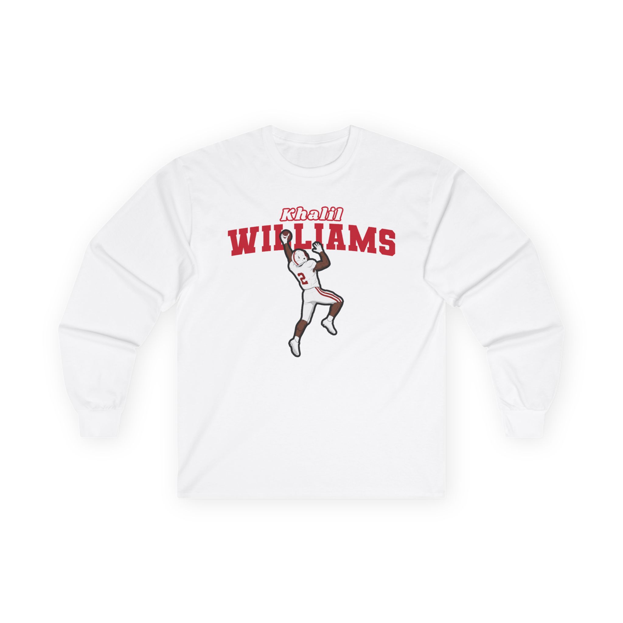 Long Sleeve Tee — character_name_arch in White