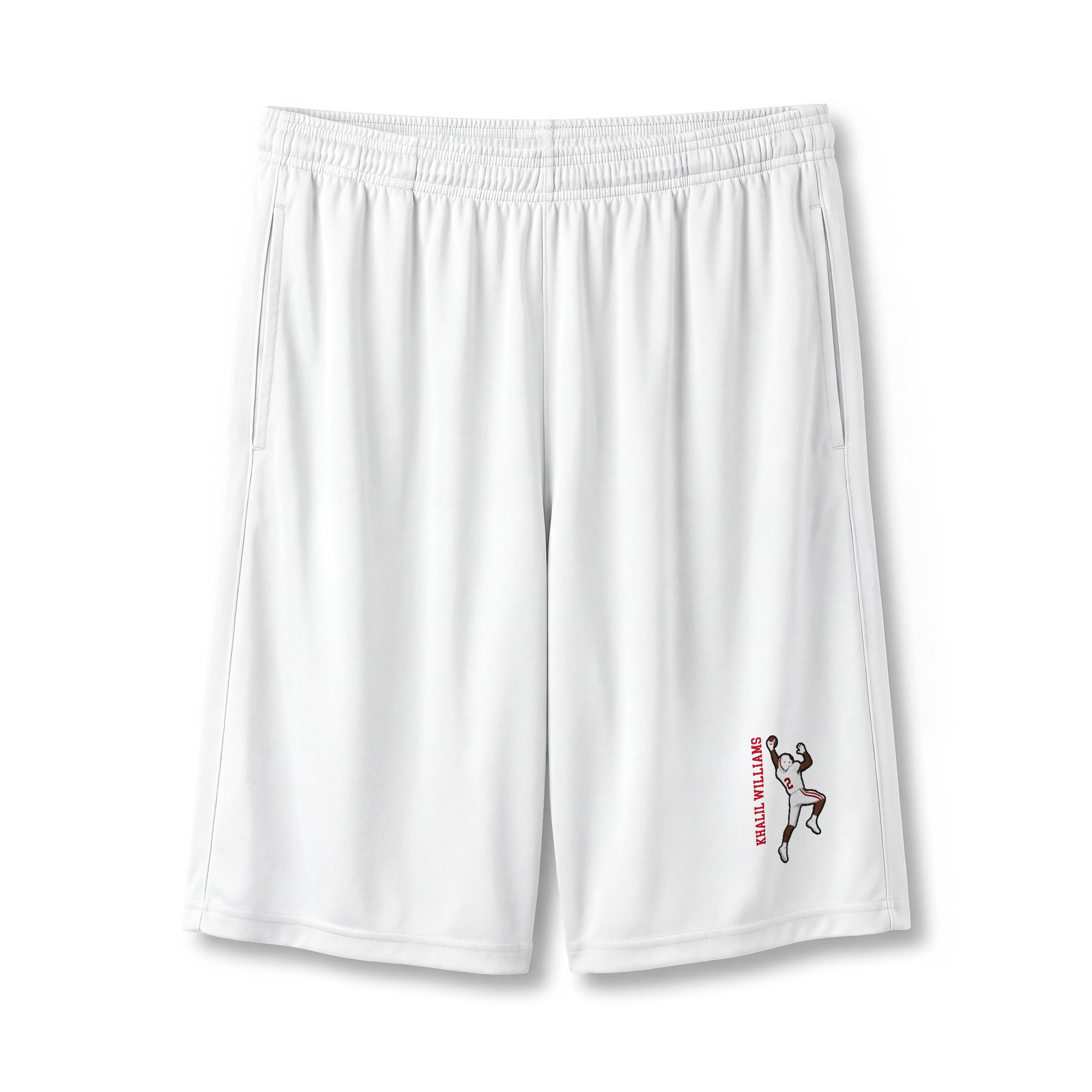 Shorts — character_name_vertical in White